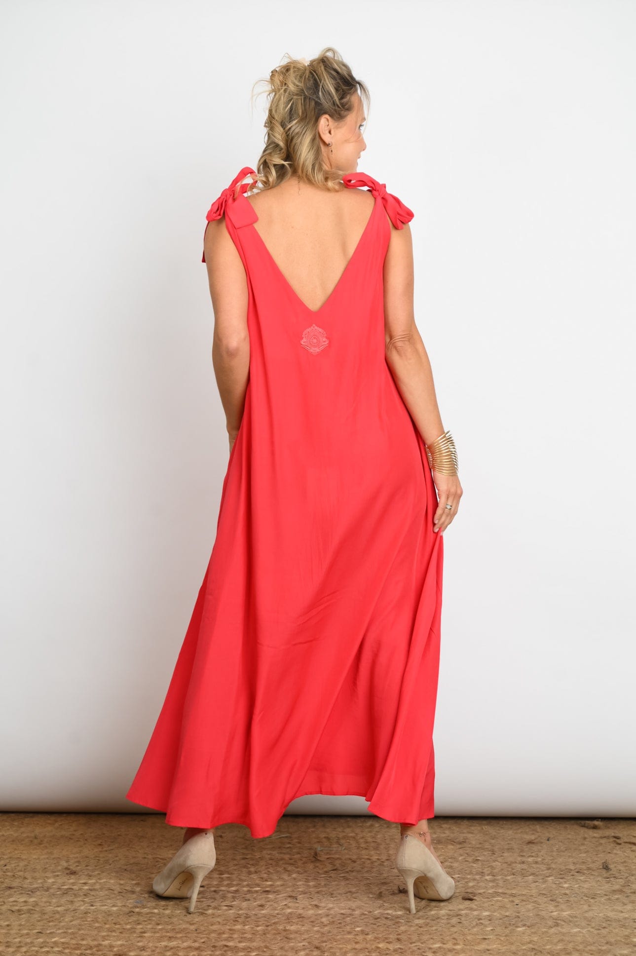 FLY  שמלה כתפיות קשירה image 5