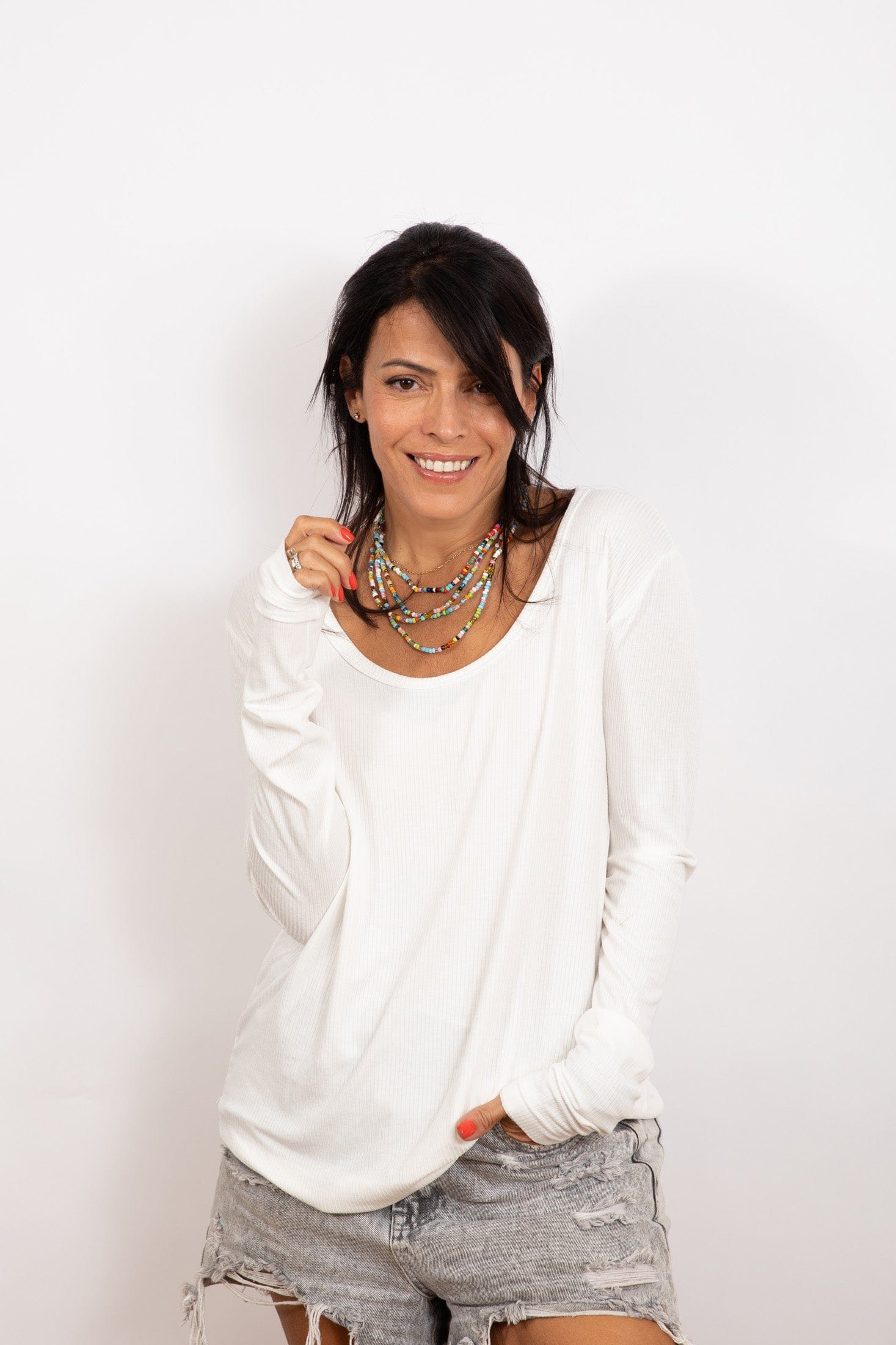 M SHIRT  חולצה לבנה בייסיק image 4