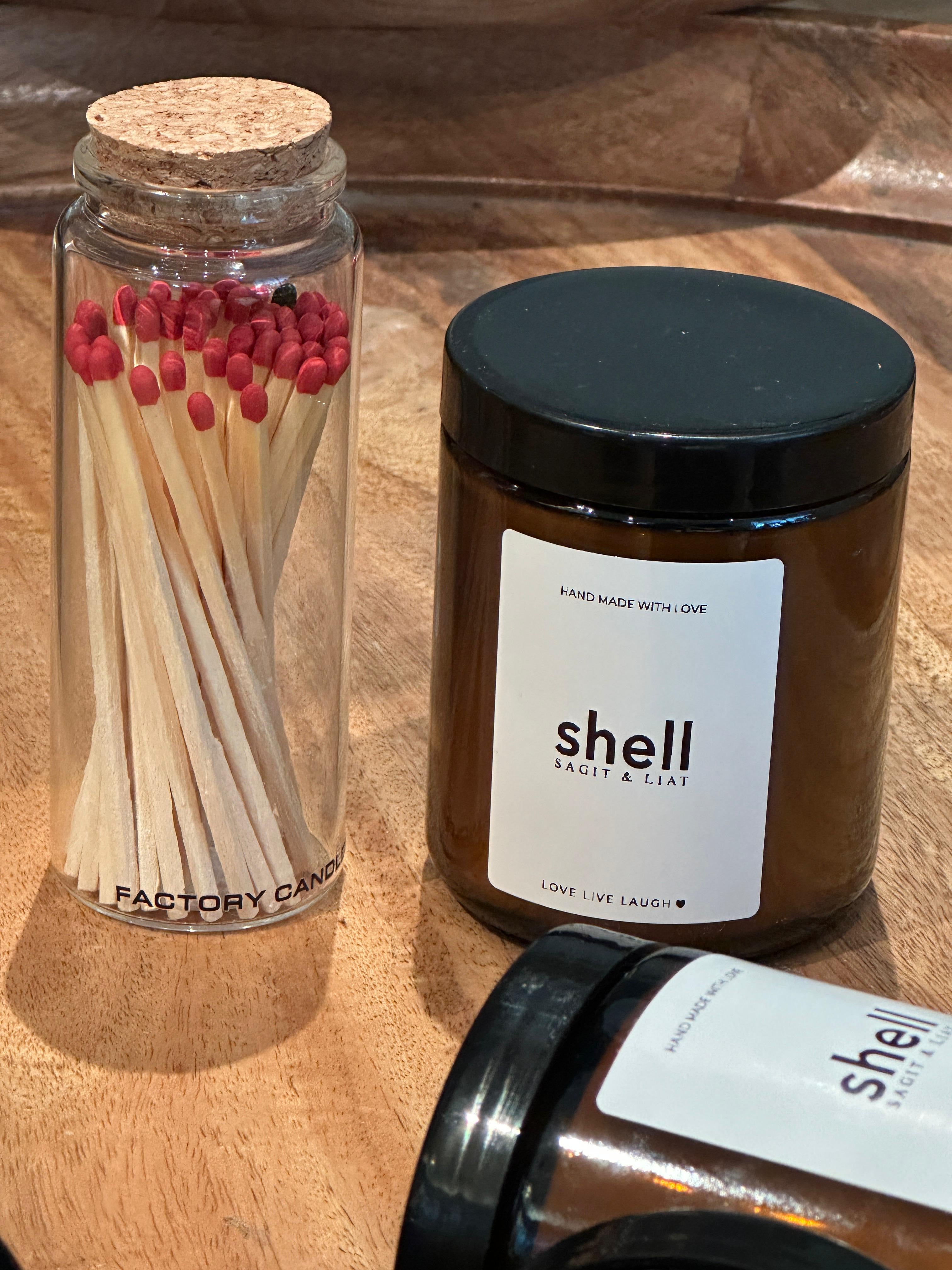 shell נר ניחוח אוקיינוס