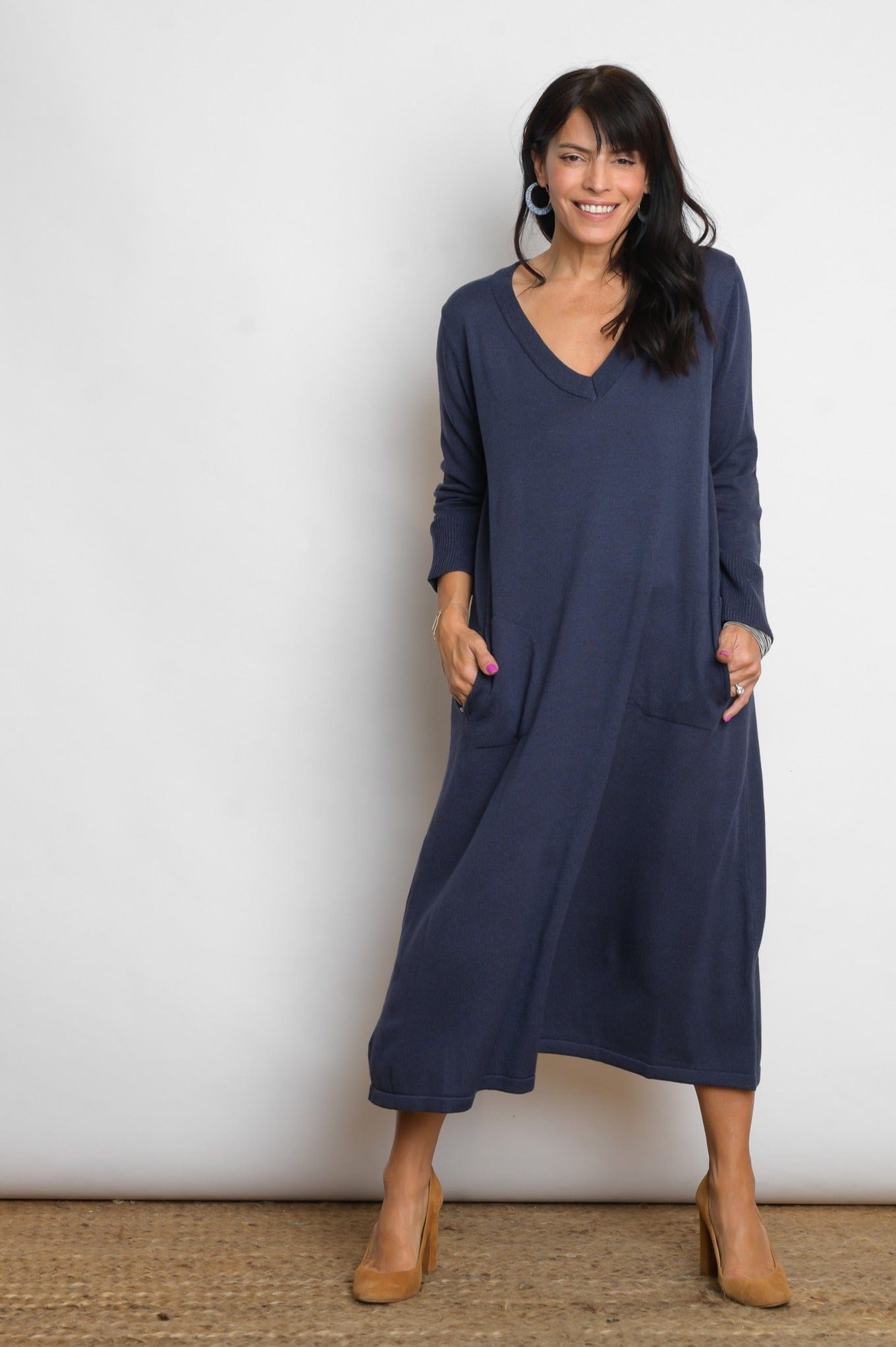 NIMOS V שמלת סריג כחולה image 4