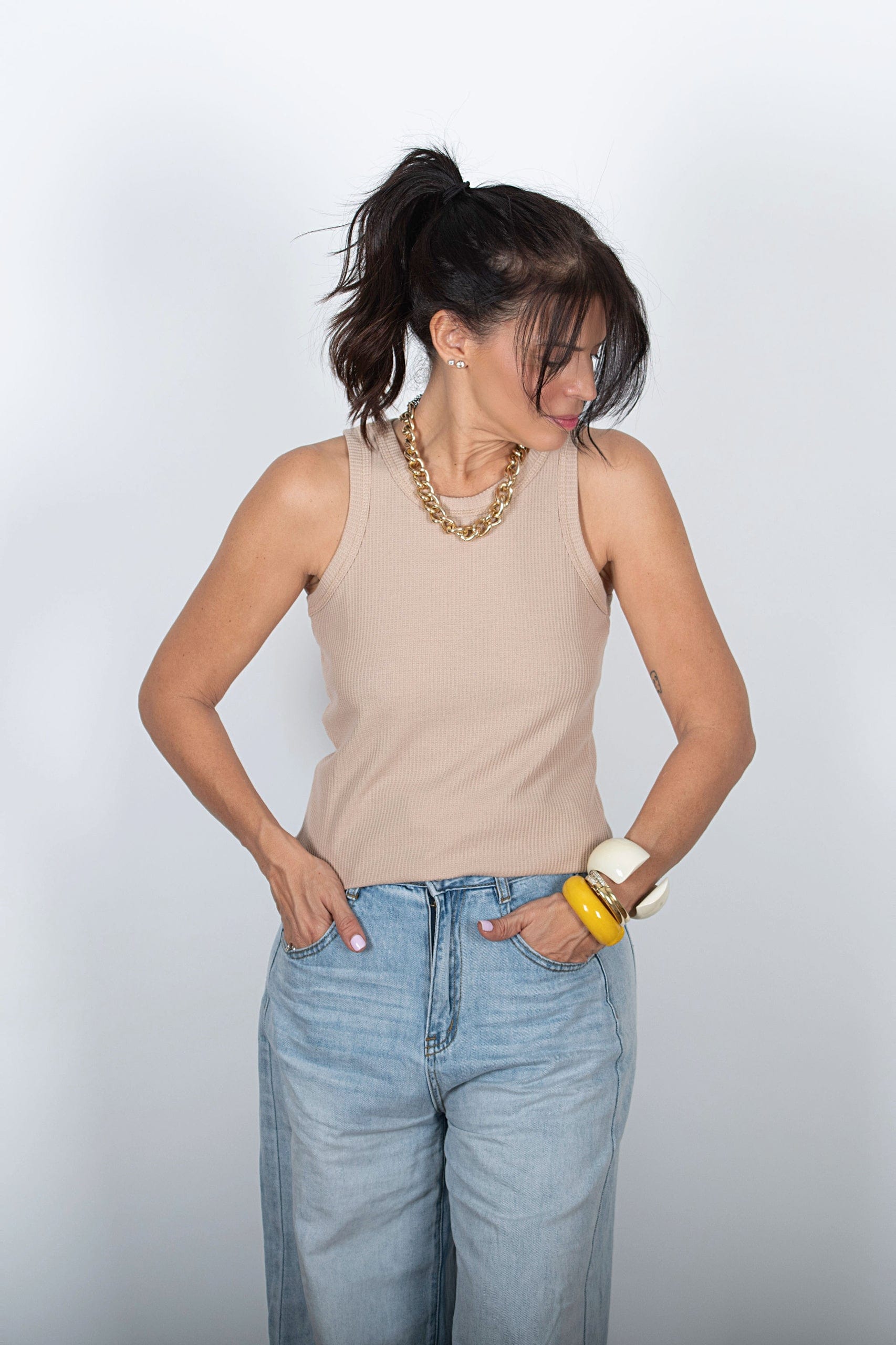 ROIE גופיית סבא קאמל וופל image 2