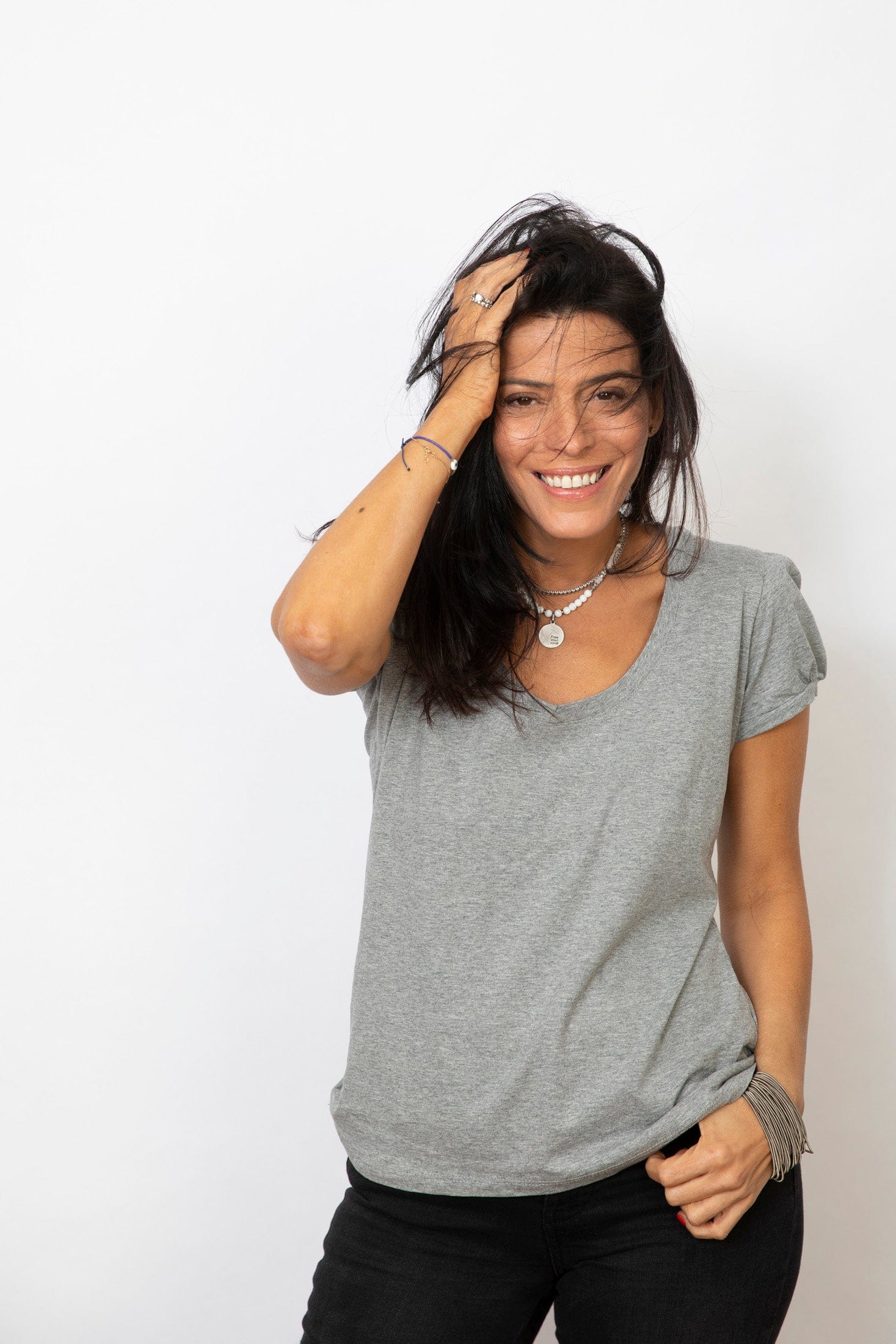 CETO חולצה בייסיק אפורה image 3