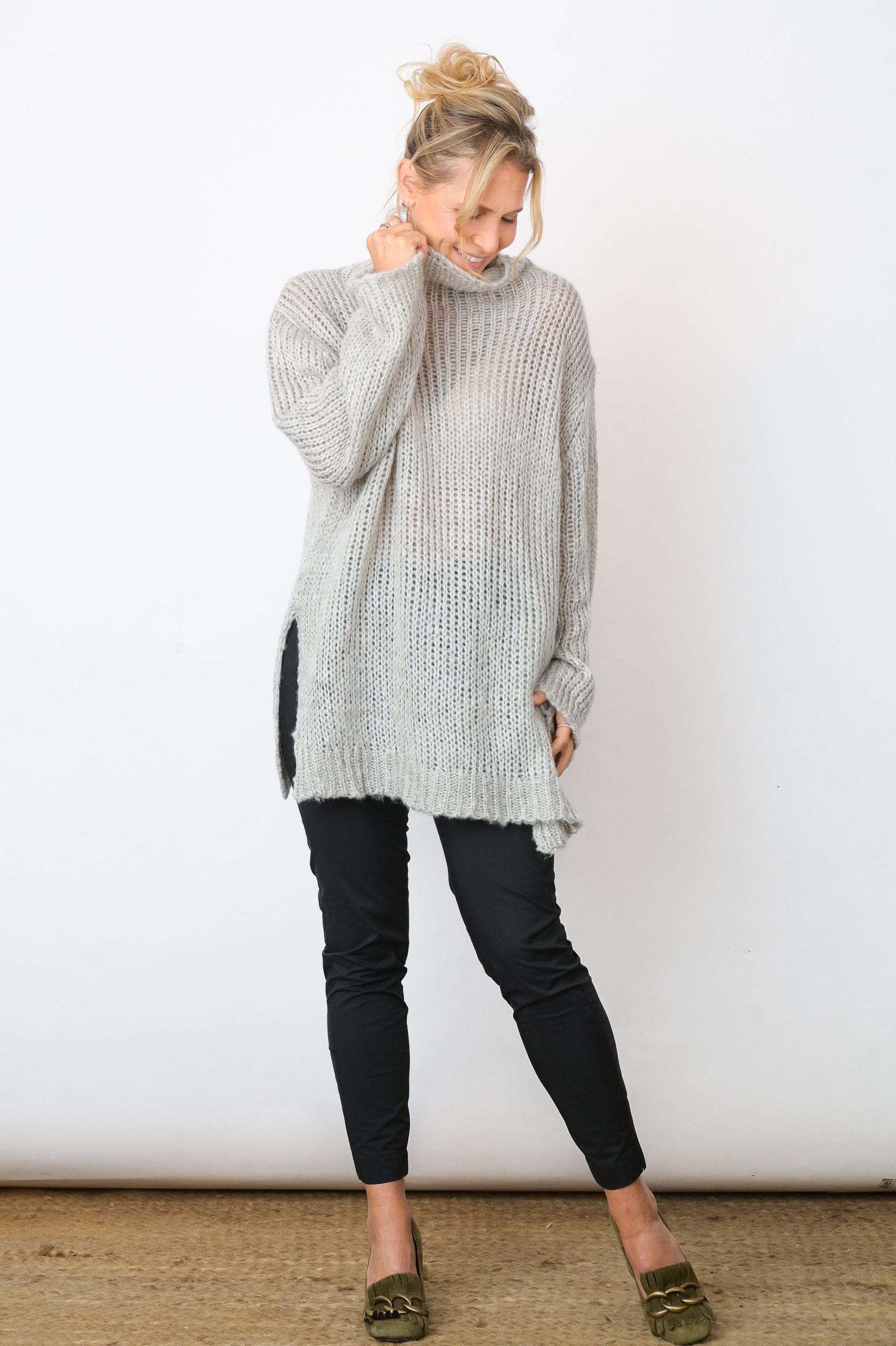 KEA  טוניקה אוברסייז אפור בהיר image 2