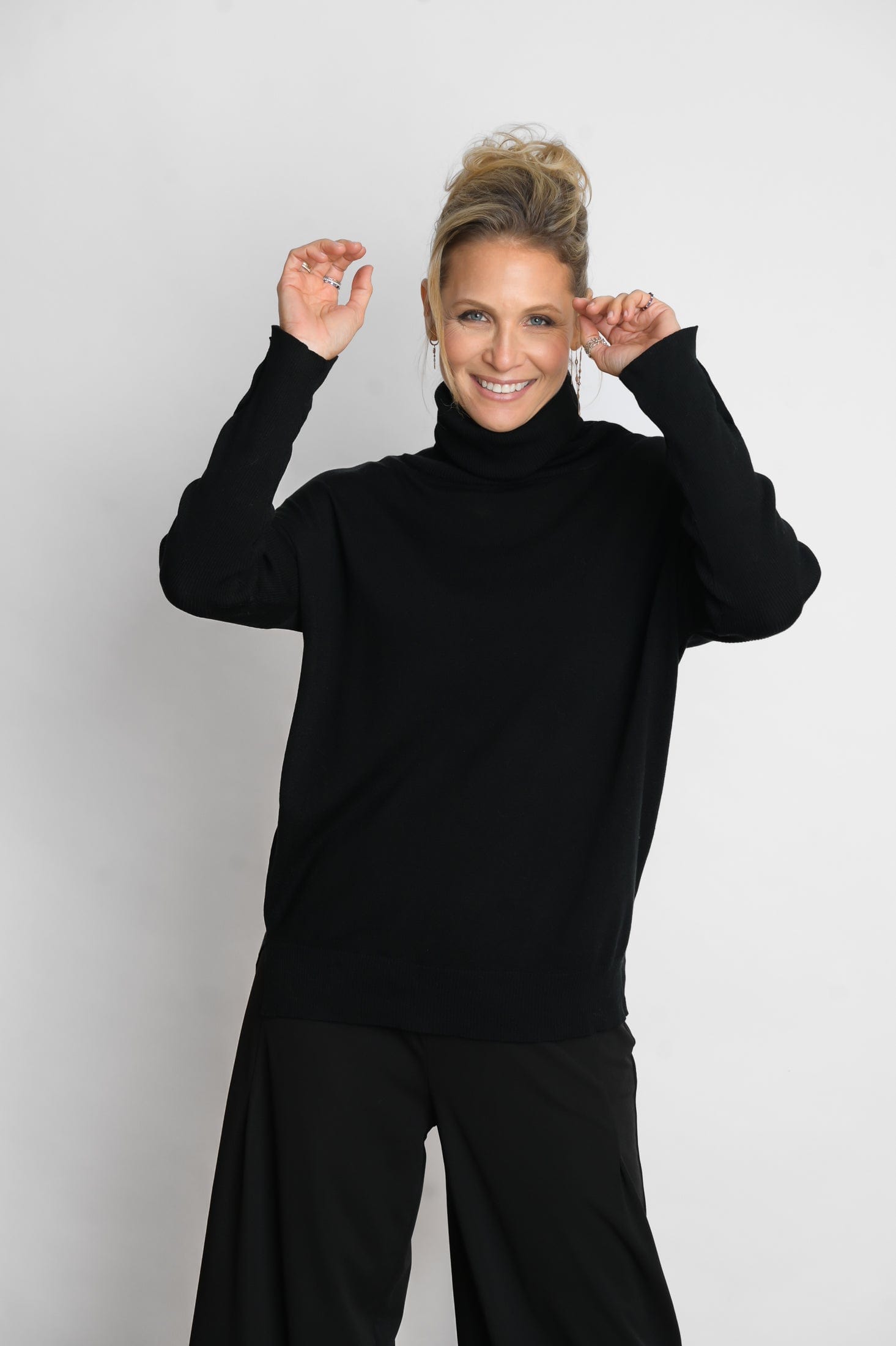 ALIMIA סריג שחור גולף image 5