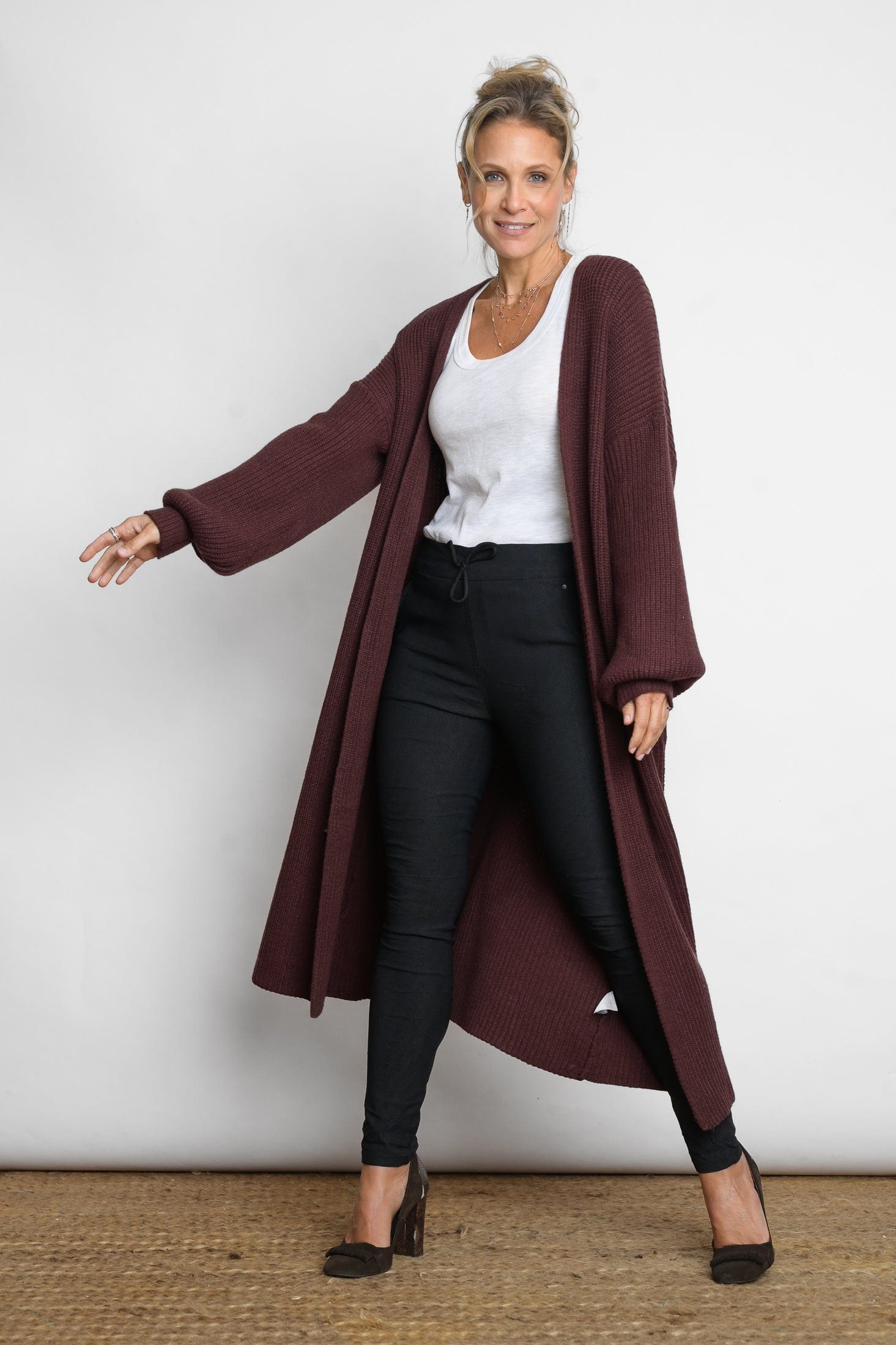 MILOS עליונית סריג חומה image 0