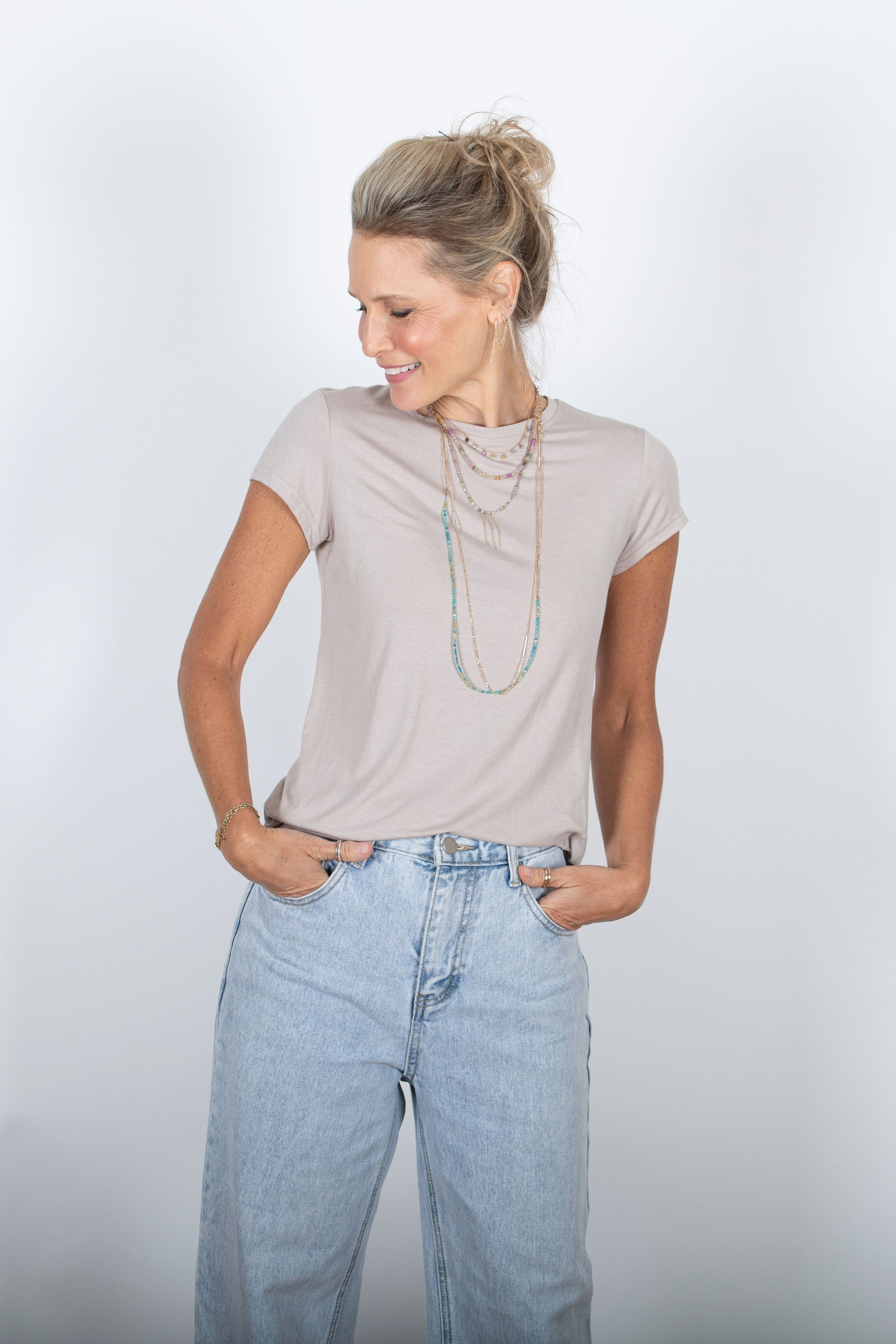 NIR חולצה קאמל בייסיק image 3