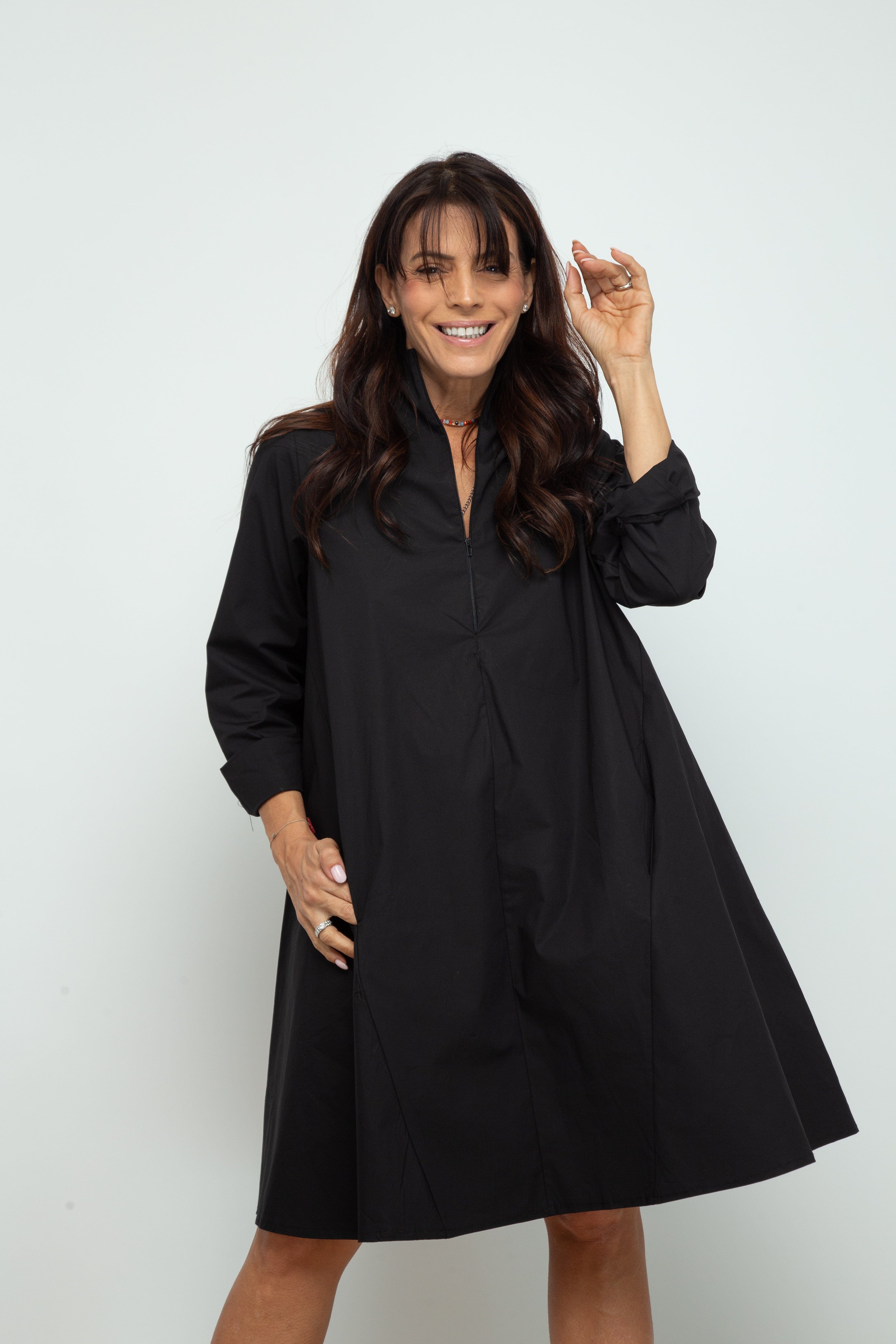 TWO שמלה שחורה שרוול ארוך image 0