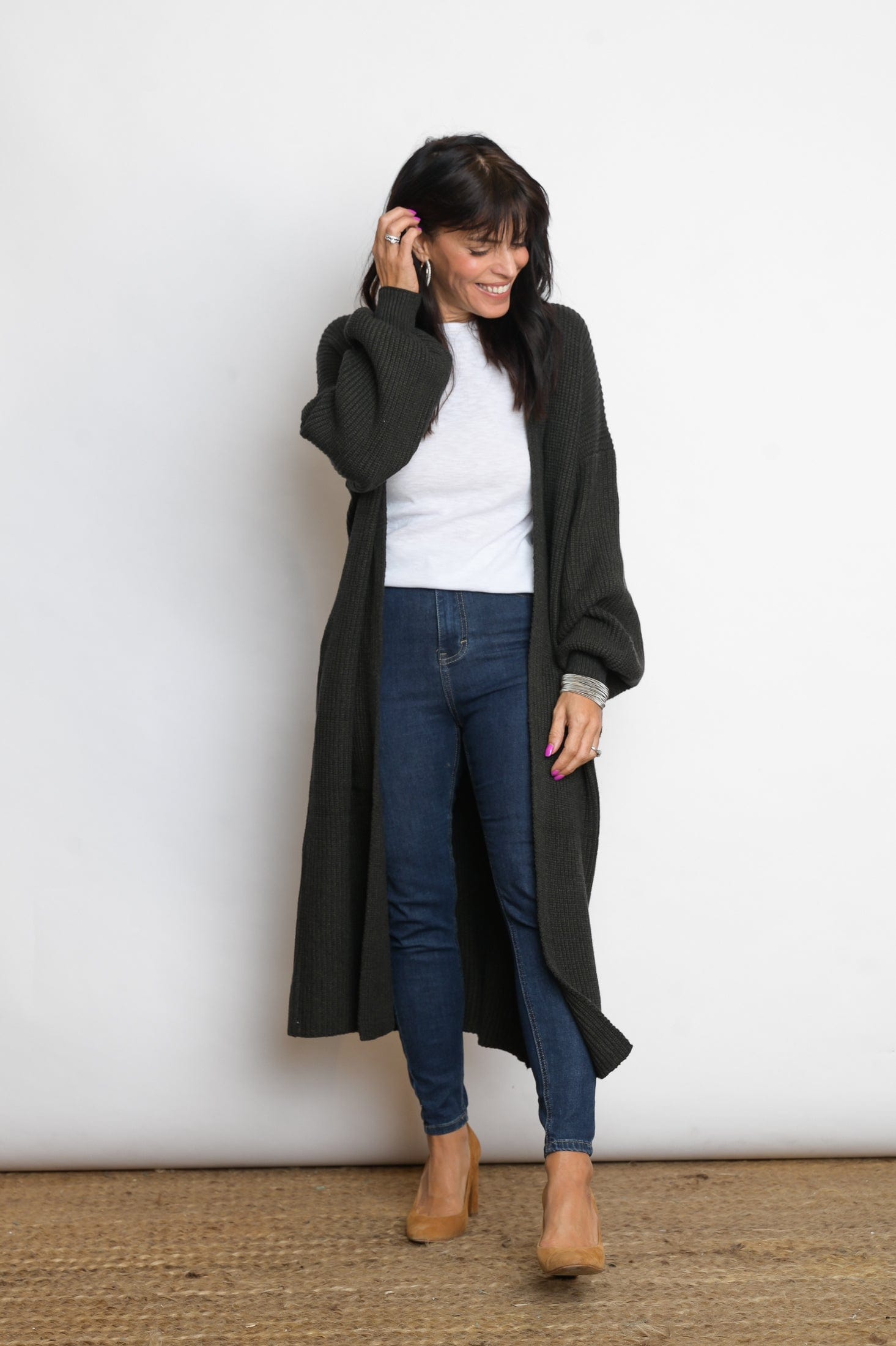 MILOS עליונית סריג זית כהה image 6