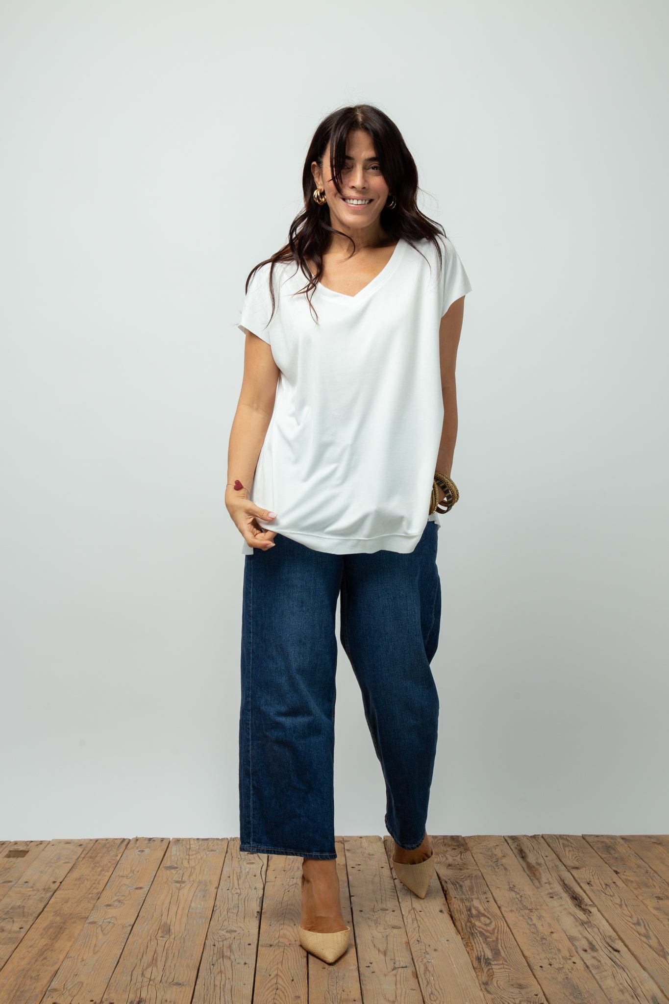 DALLY V חולצה לבנה image 4