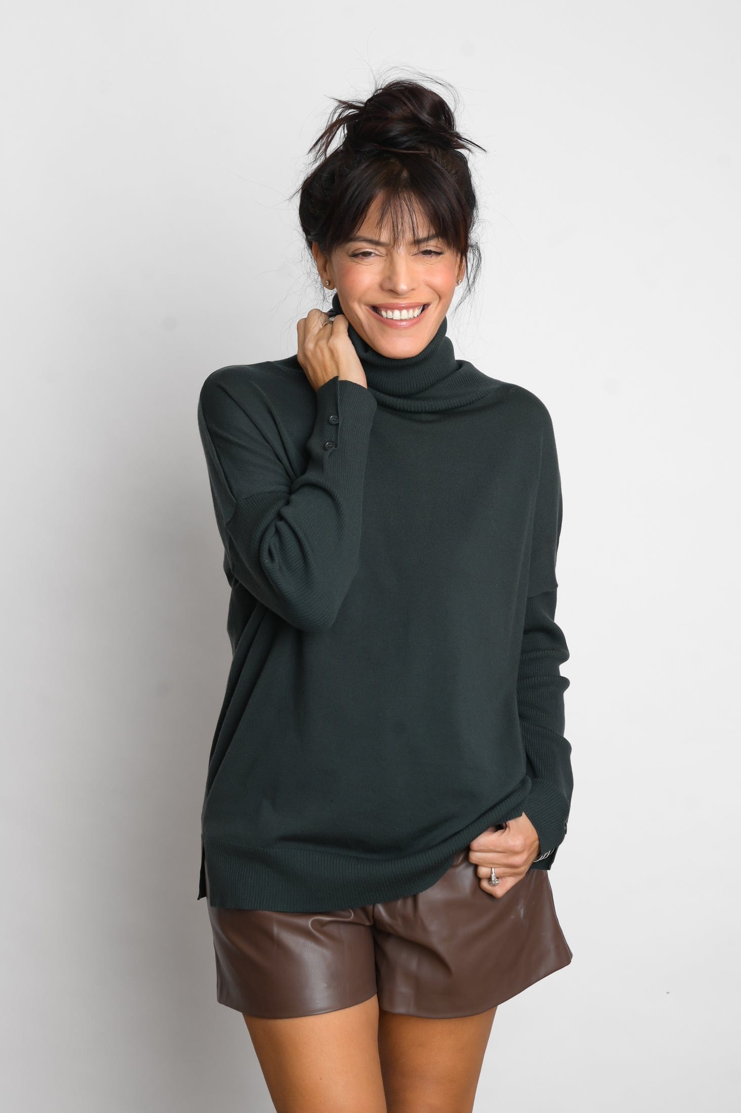 ALIMIA  סריג גולף ירוק image 9