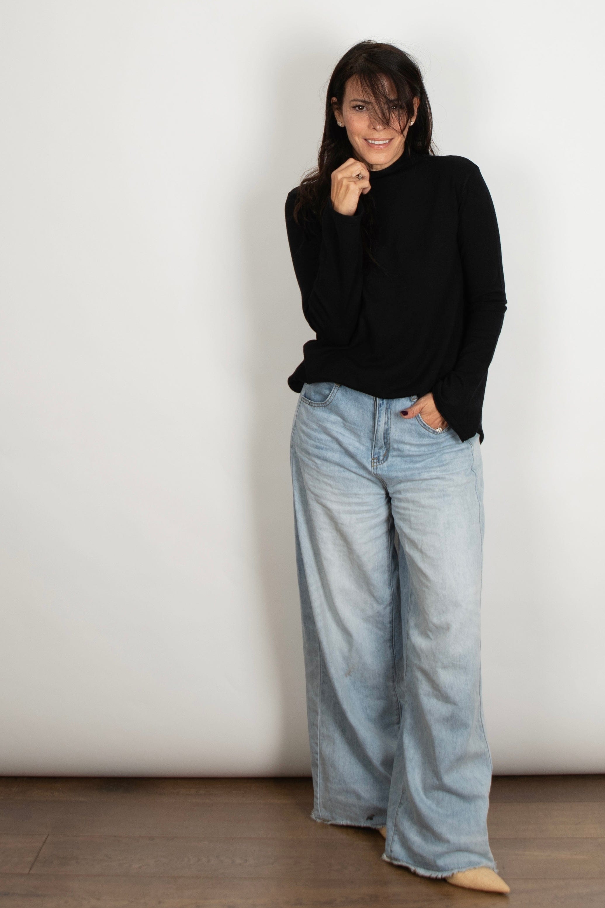 ARETHA סריג מיני גולף שחור image 6