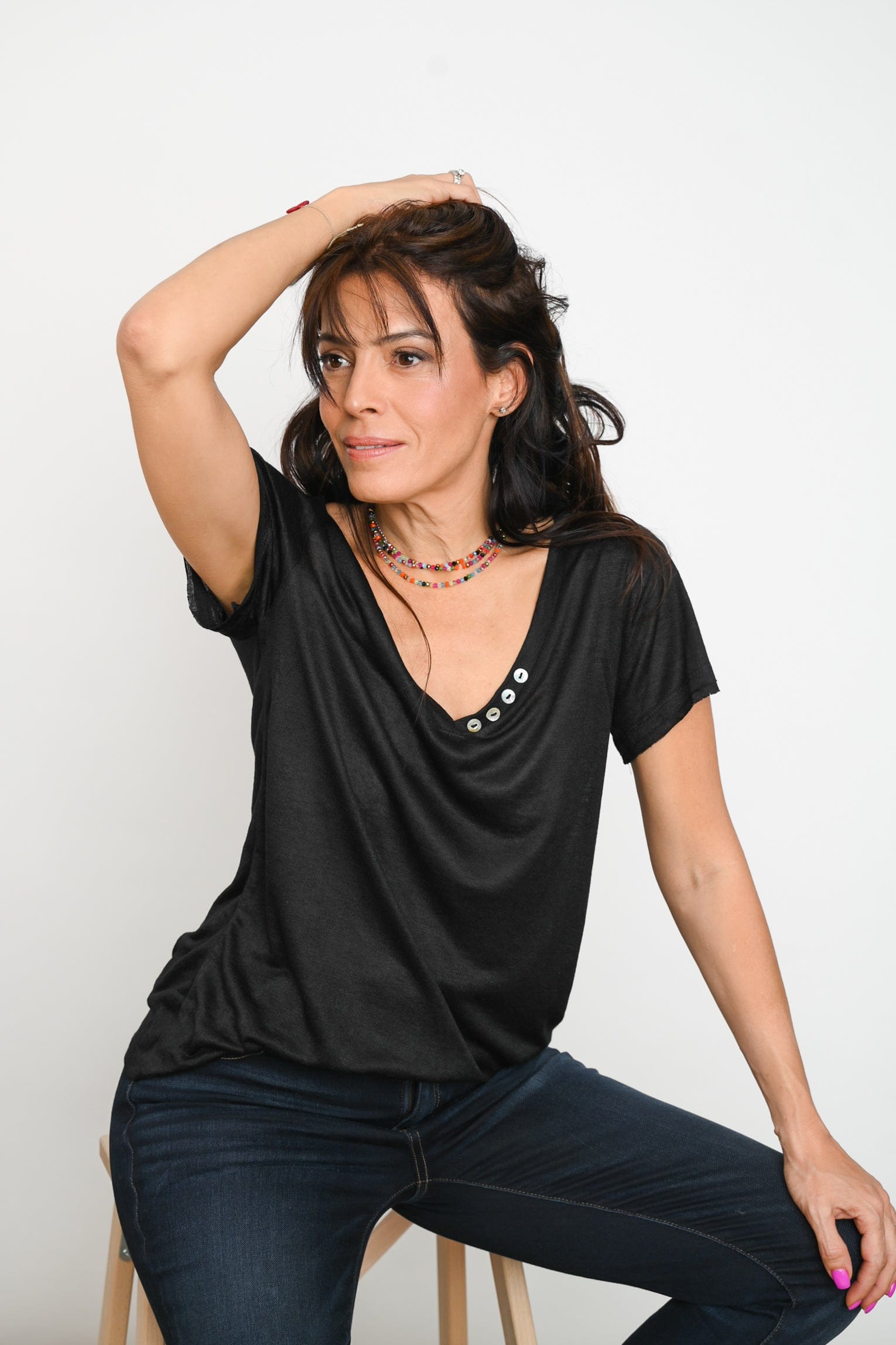 STREET  V חולצה שחורה image 6