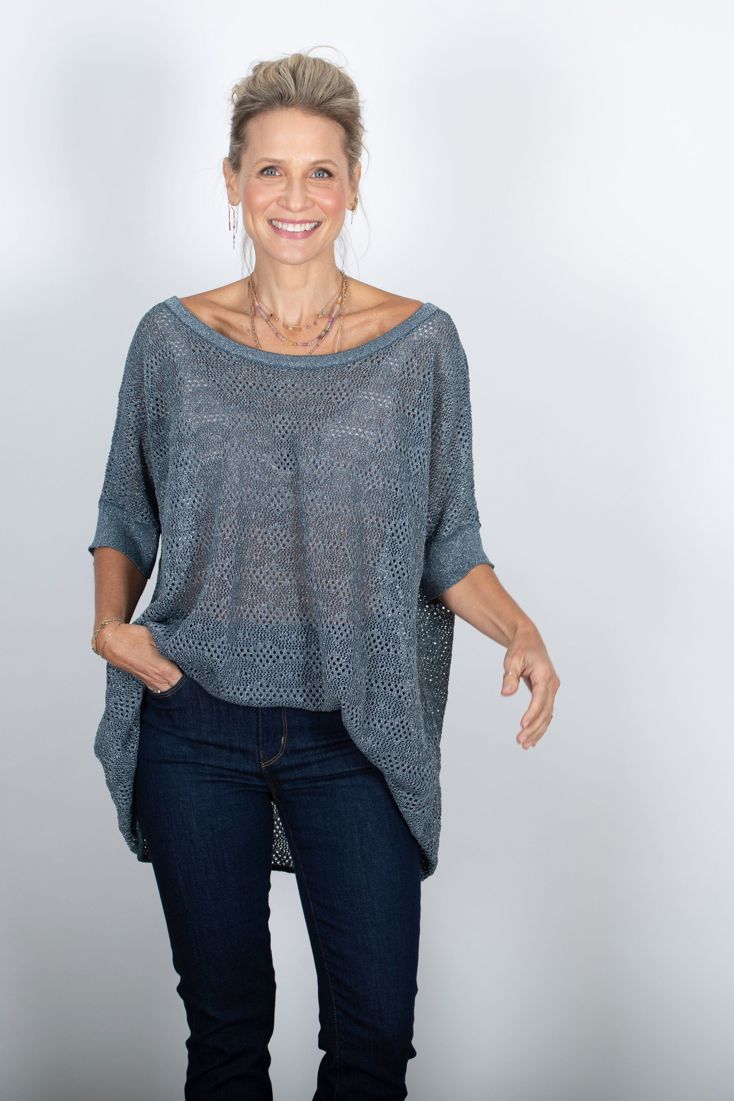 אוברסייז חורים כחול ODED image 2