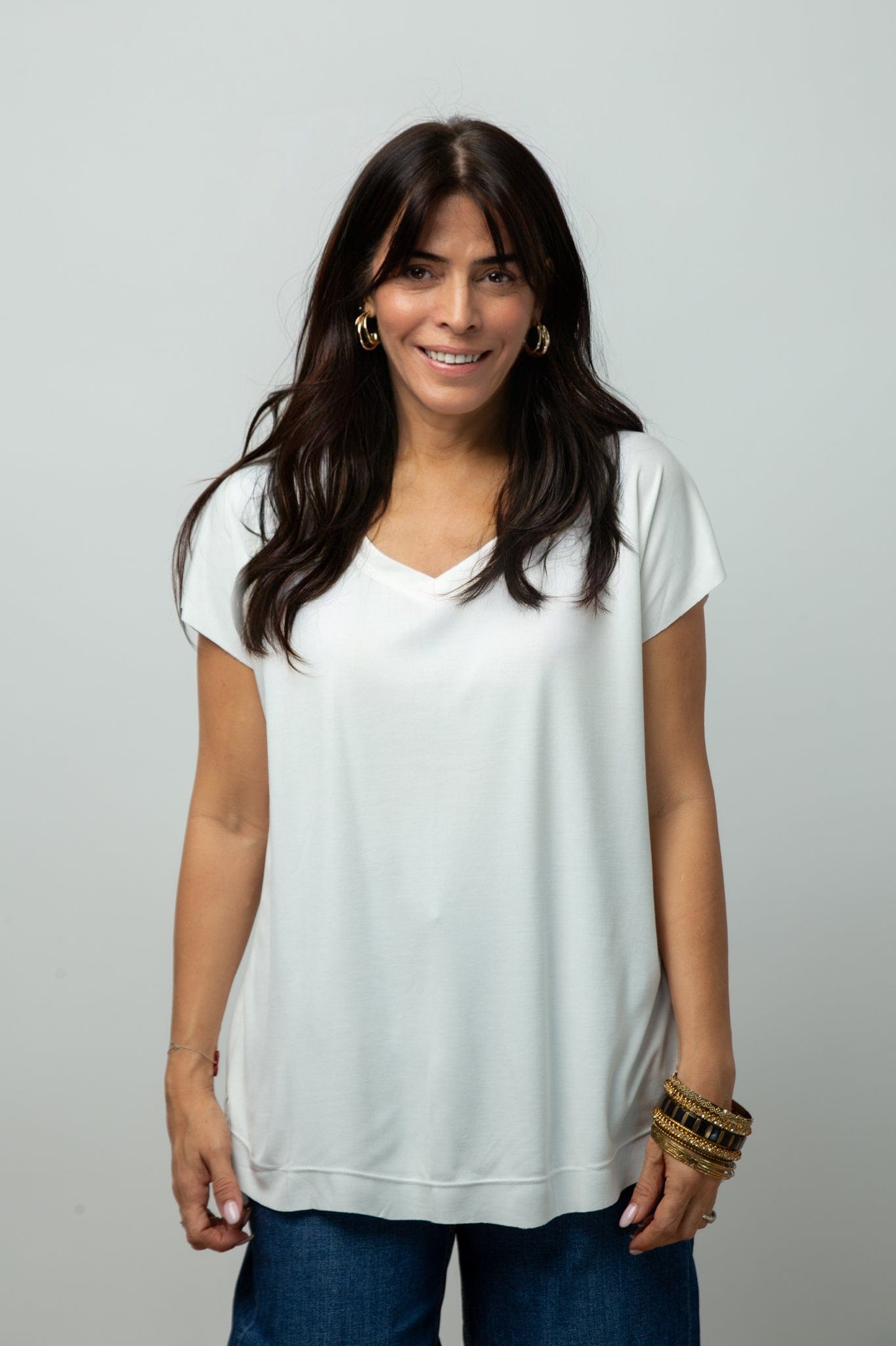 DALLY V חולצה לבנה image 8