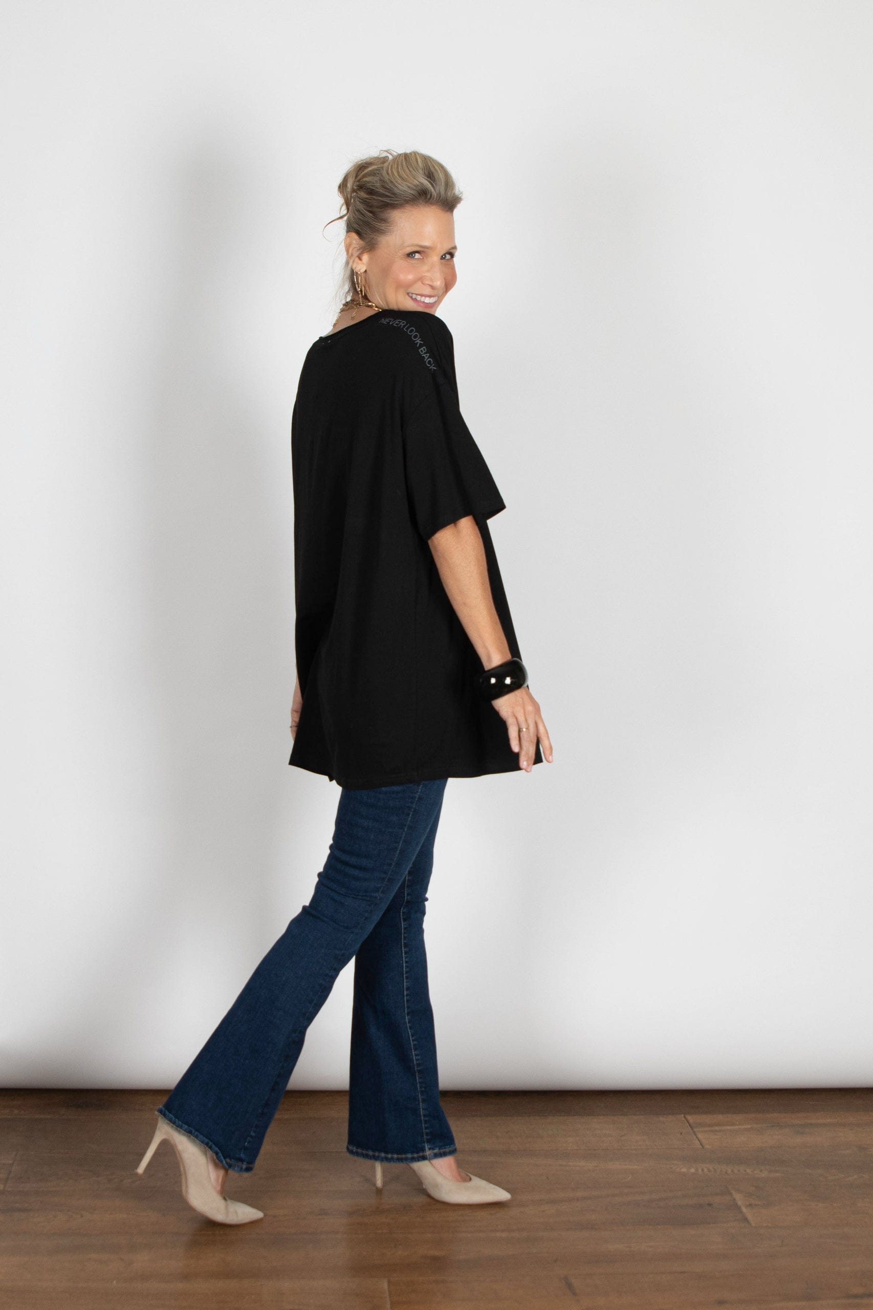 EYAL חולצה יוניסקס שחורה image 6