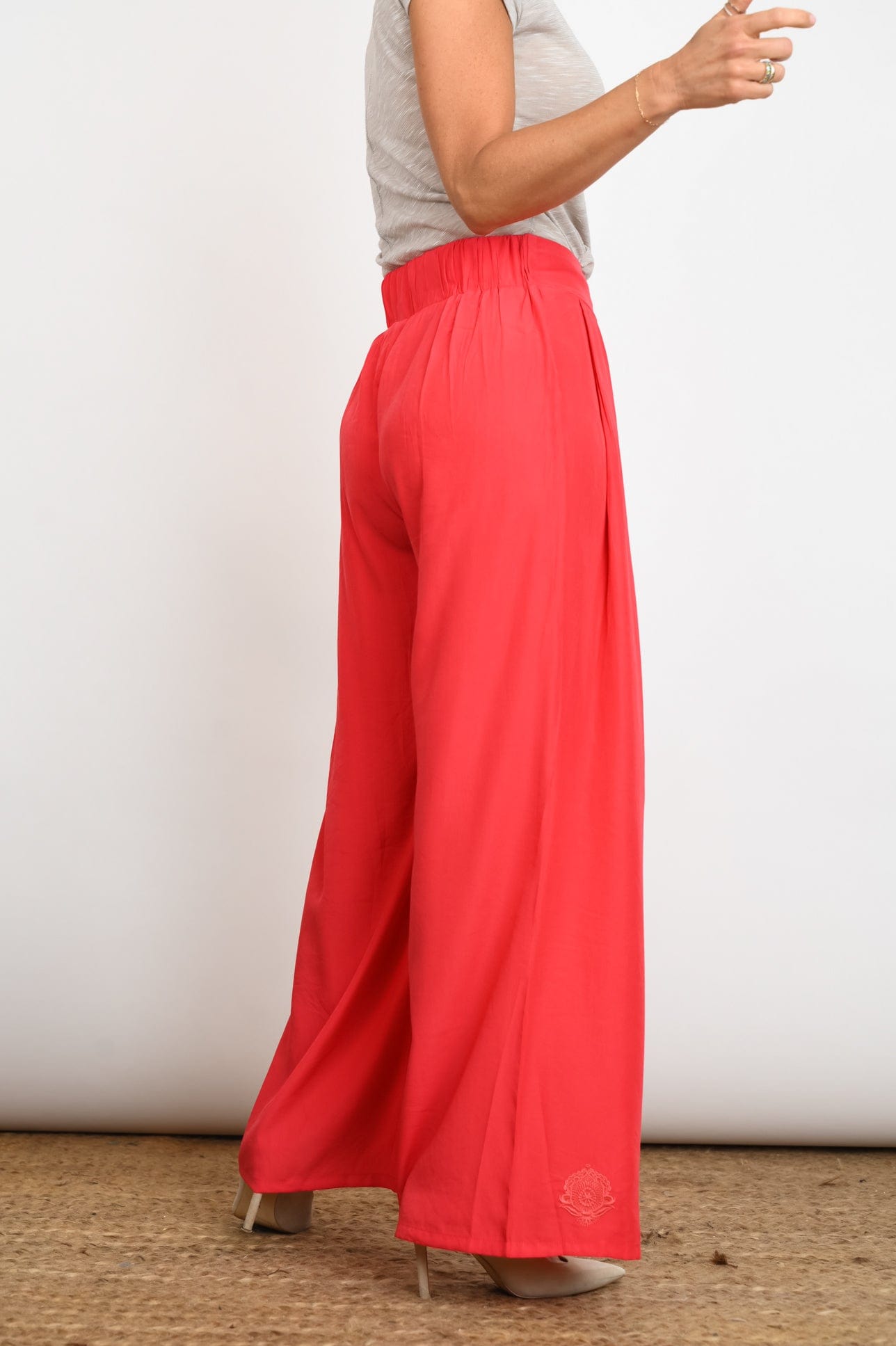 RON מכנסים בצבע אדום image 4