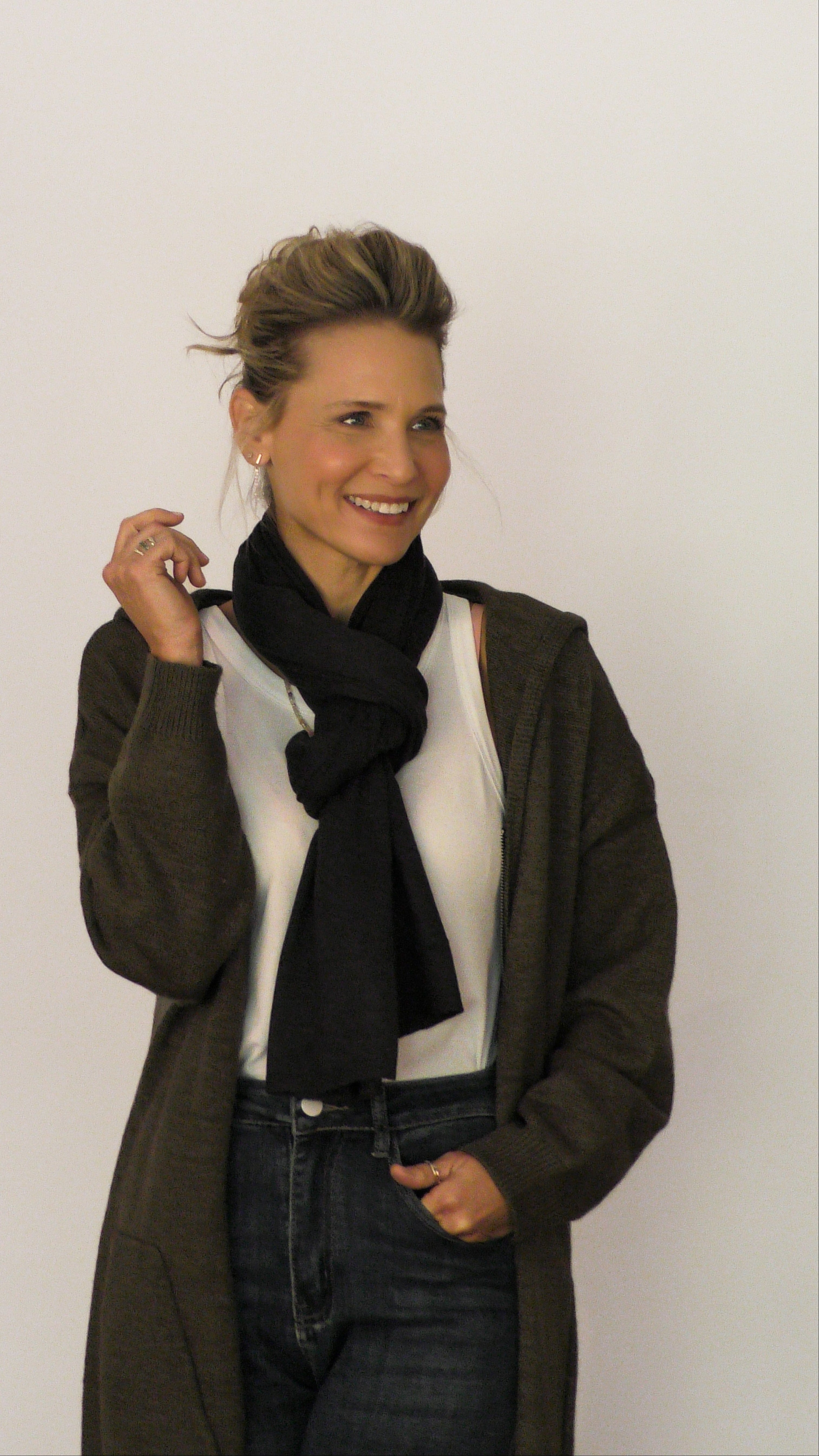 GRNADE צעיף אפור כהה image 5