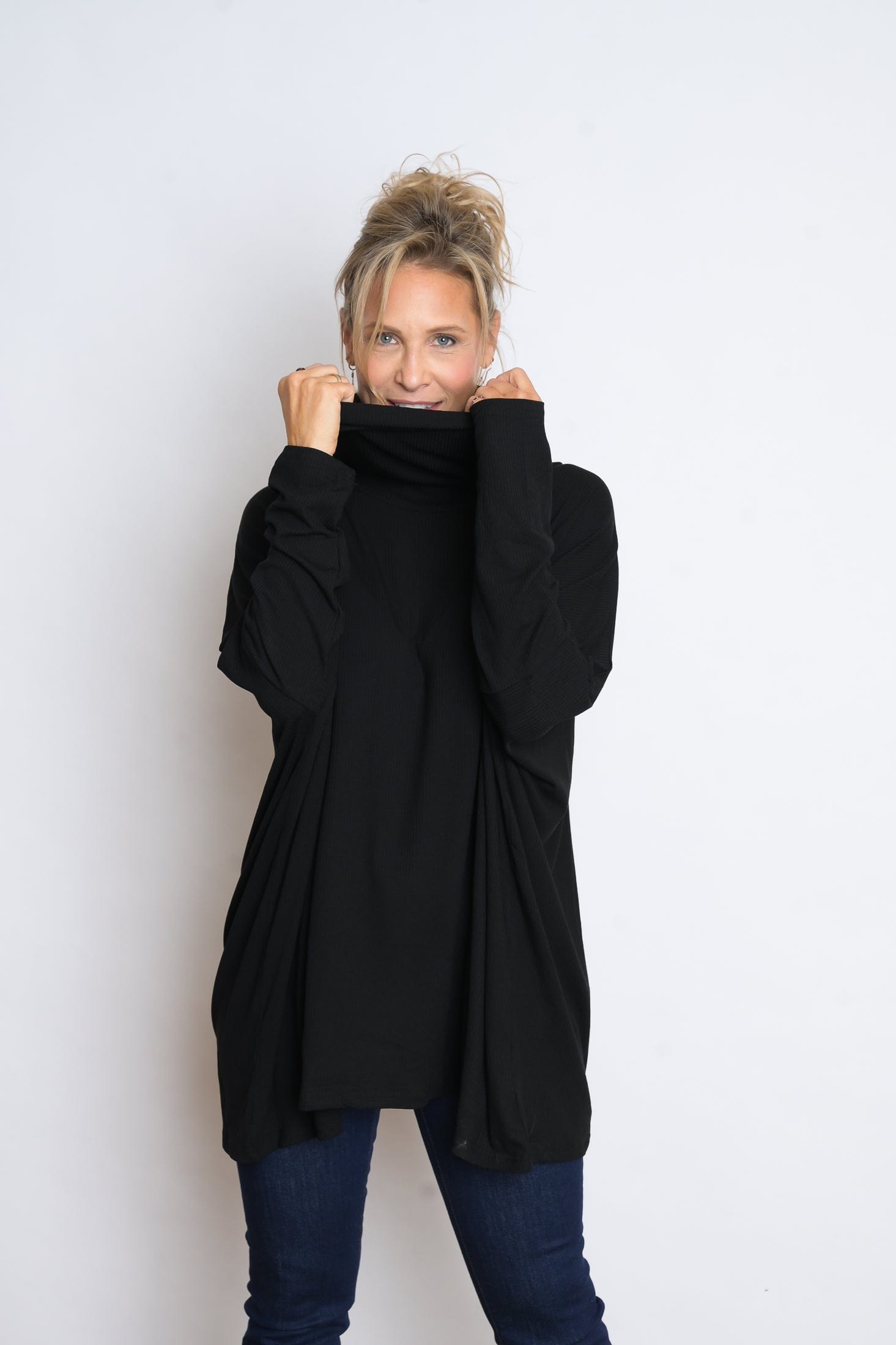 K SHIRT   גולף שחור אוברסייז image 2