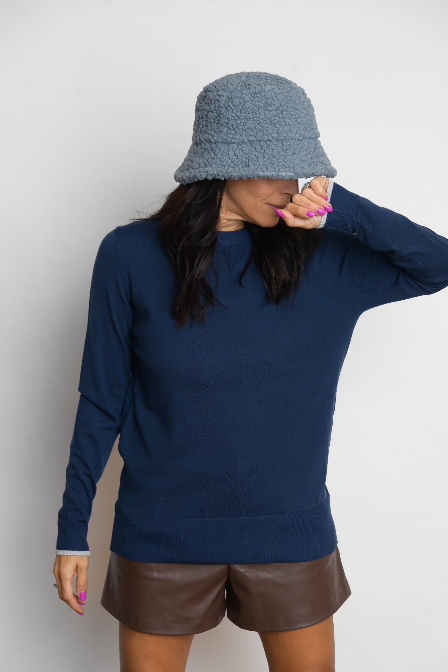 KASOSS  סריג כחול קלאסי image 3