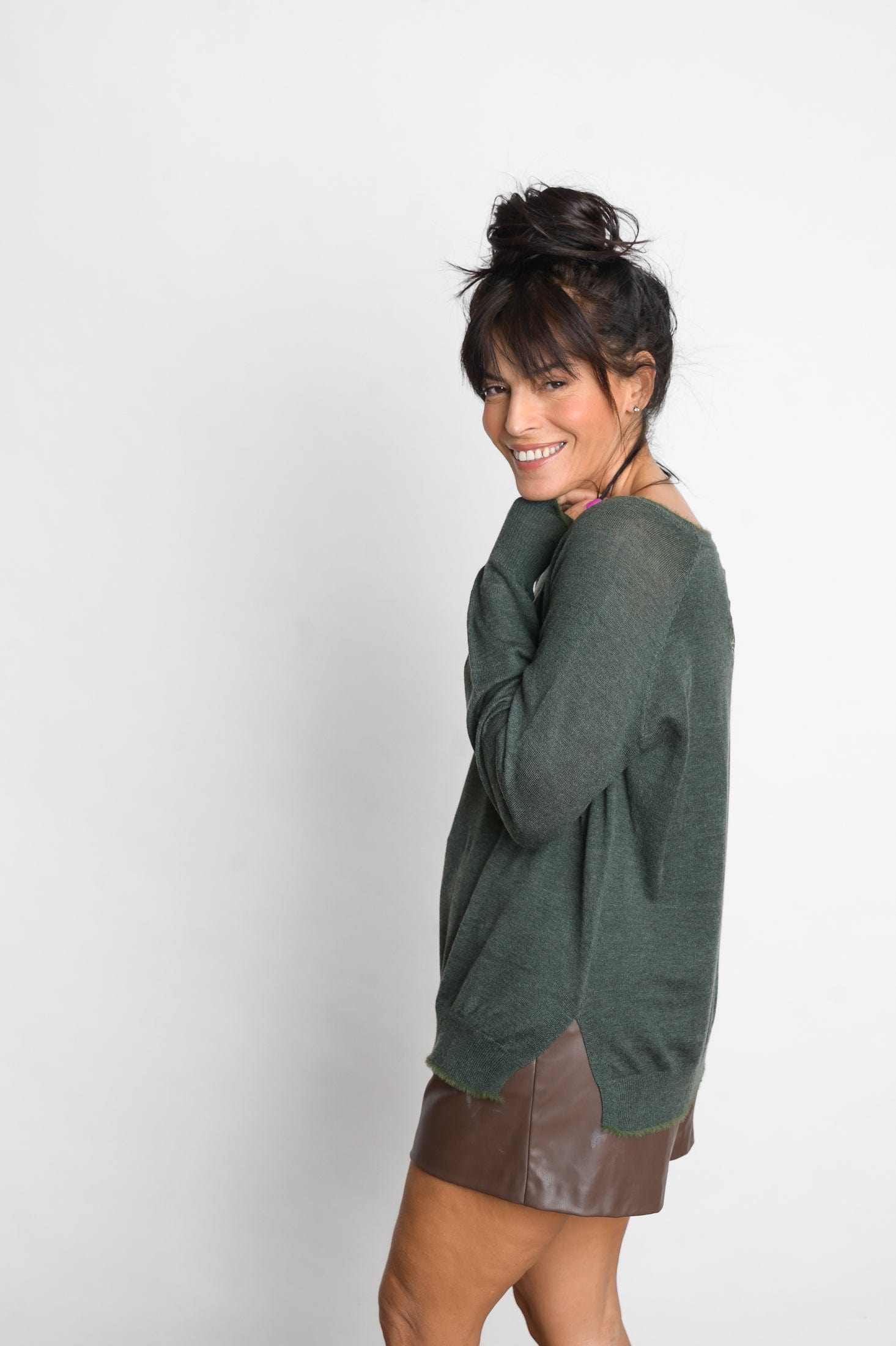 LIPSI סריג עגול ירוק image 4