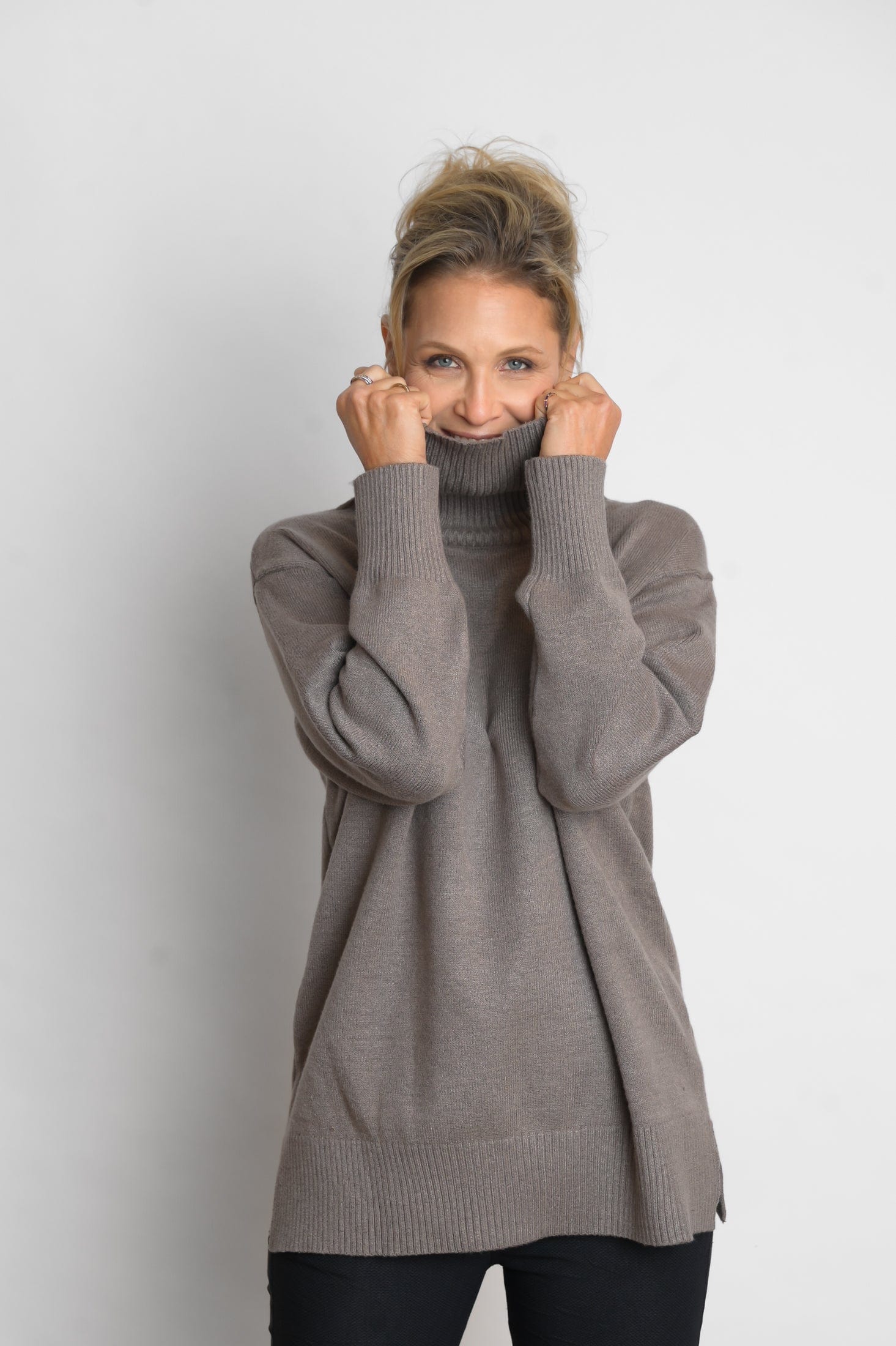 SYMI סריג גולף חאקי image 3