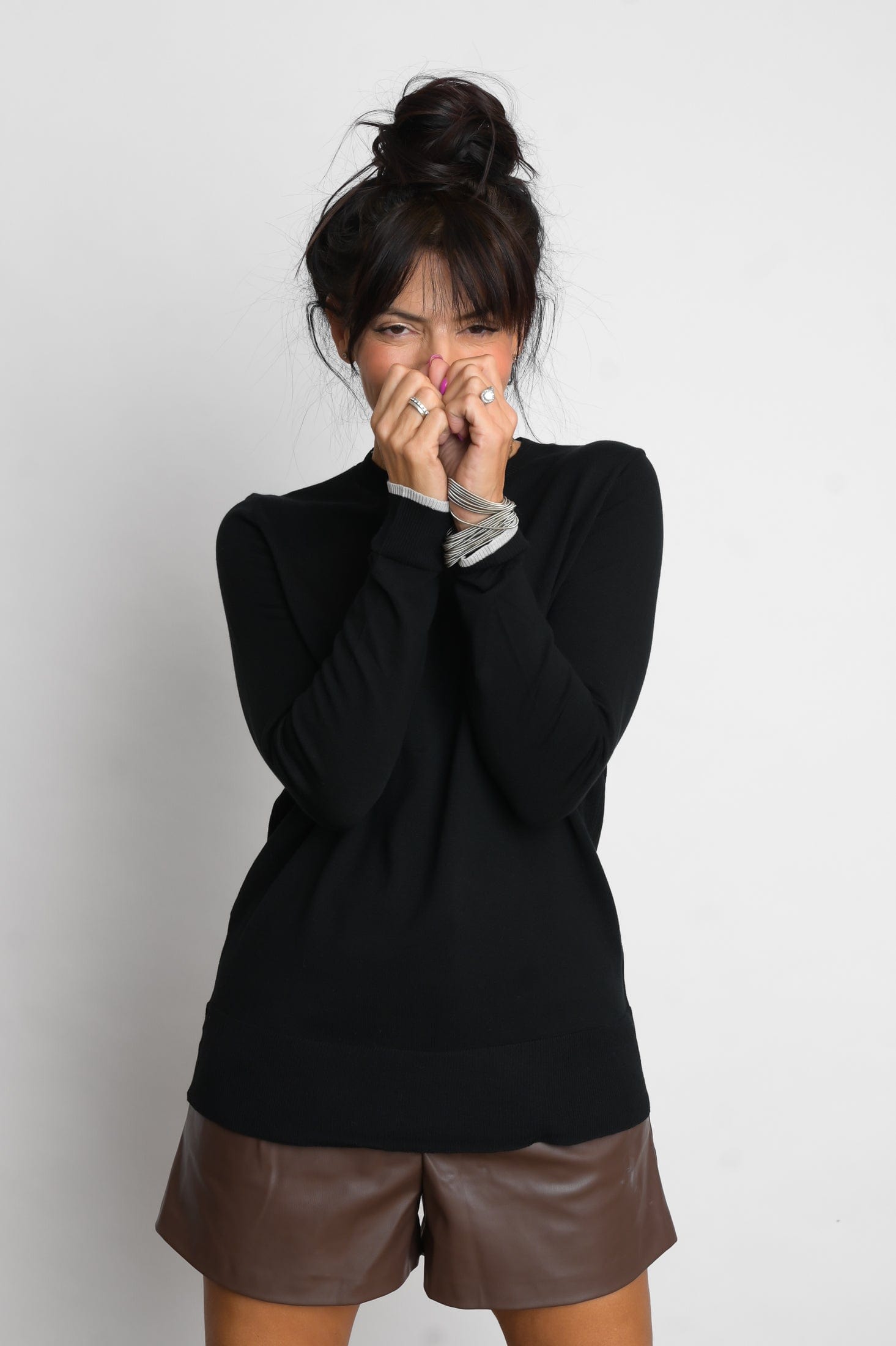 KASOSS  סריג שחור קלאסי image 1