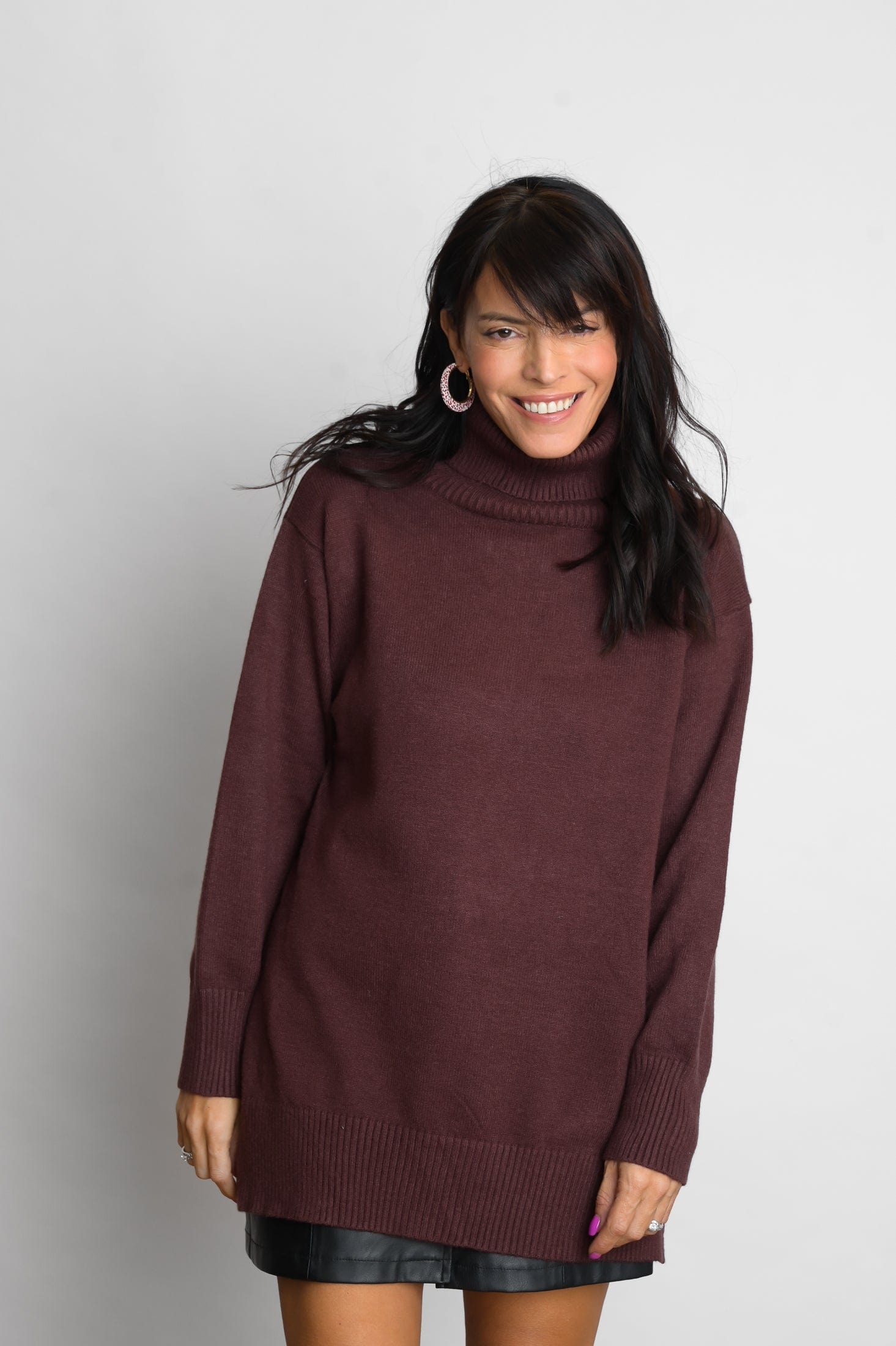 SYMI סריג גולף חום image 1