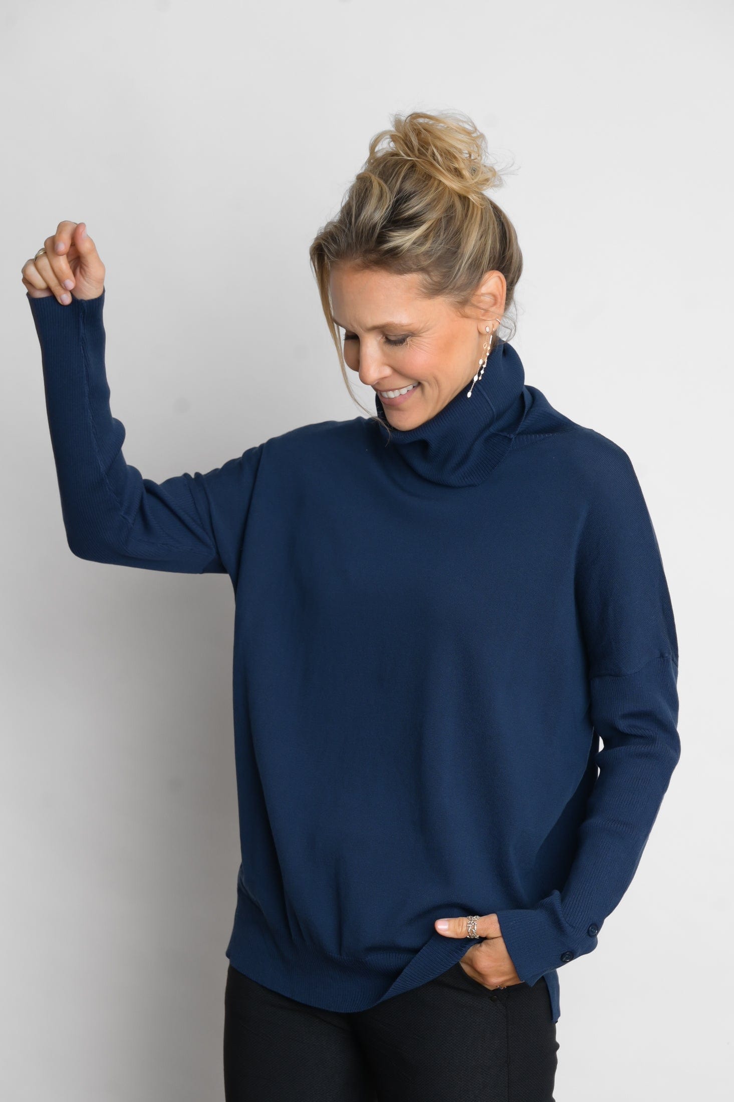 ALIMIA  סריג גולף כחול image 1