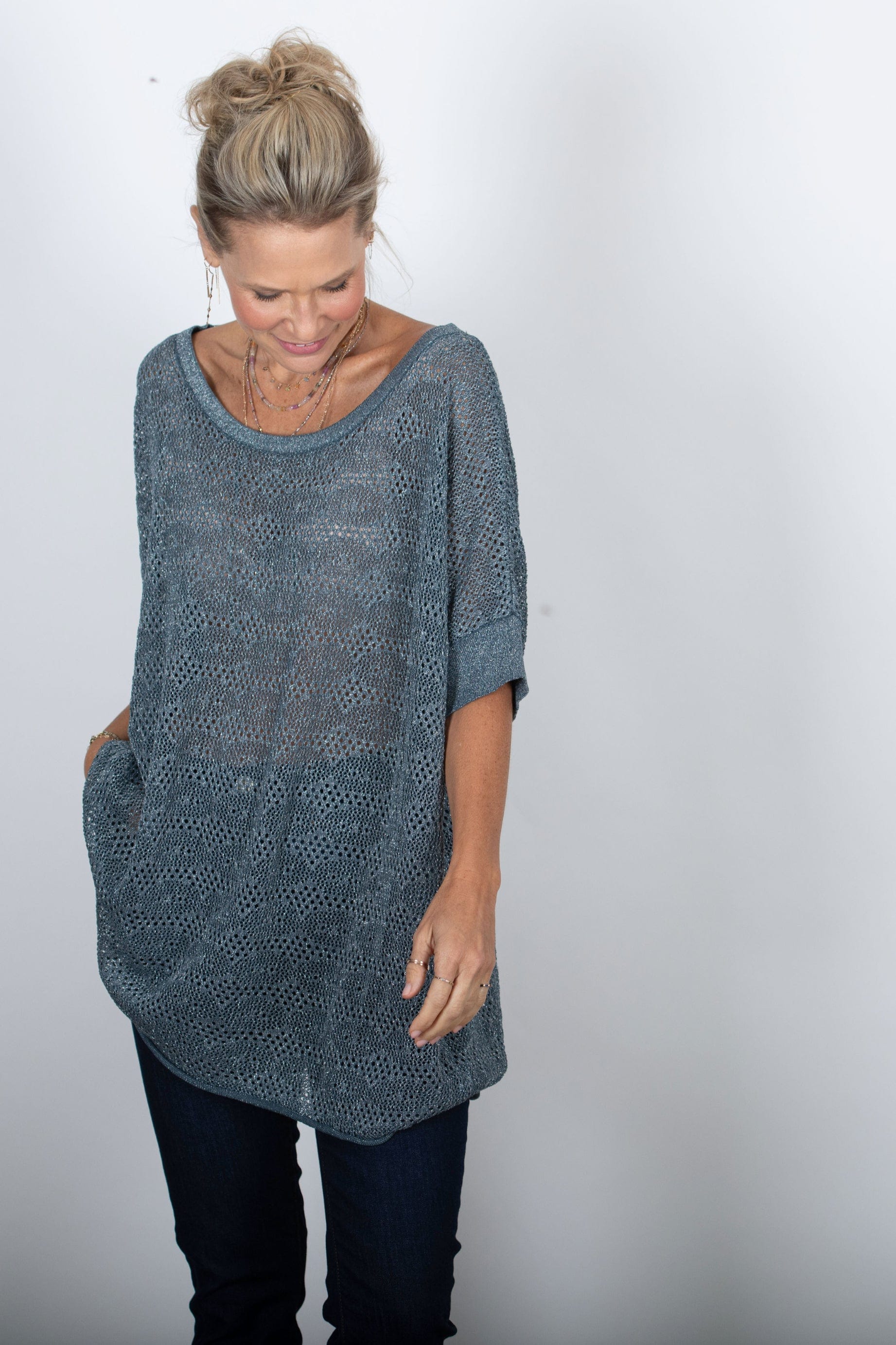 אוברסייז חורים כחול ODED image 0