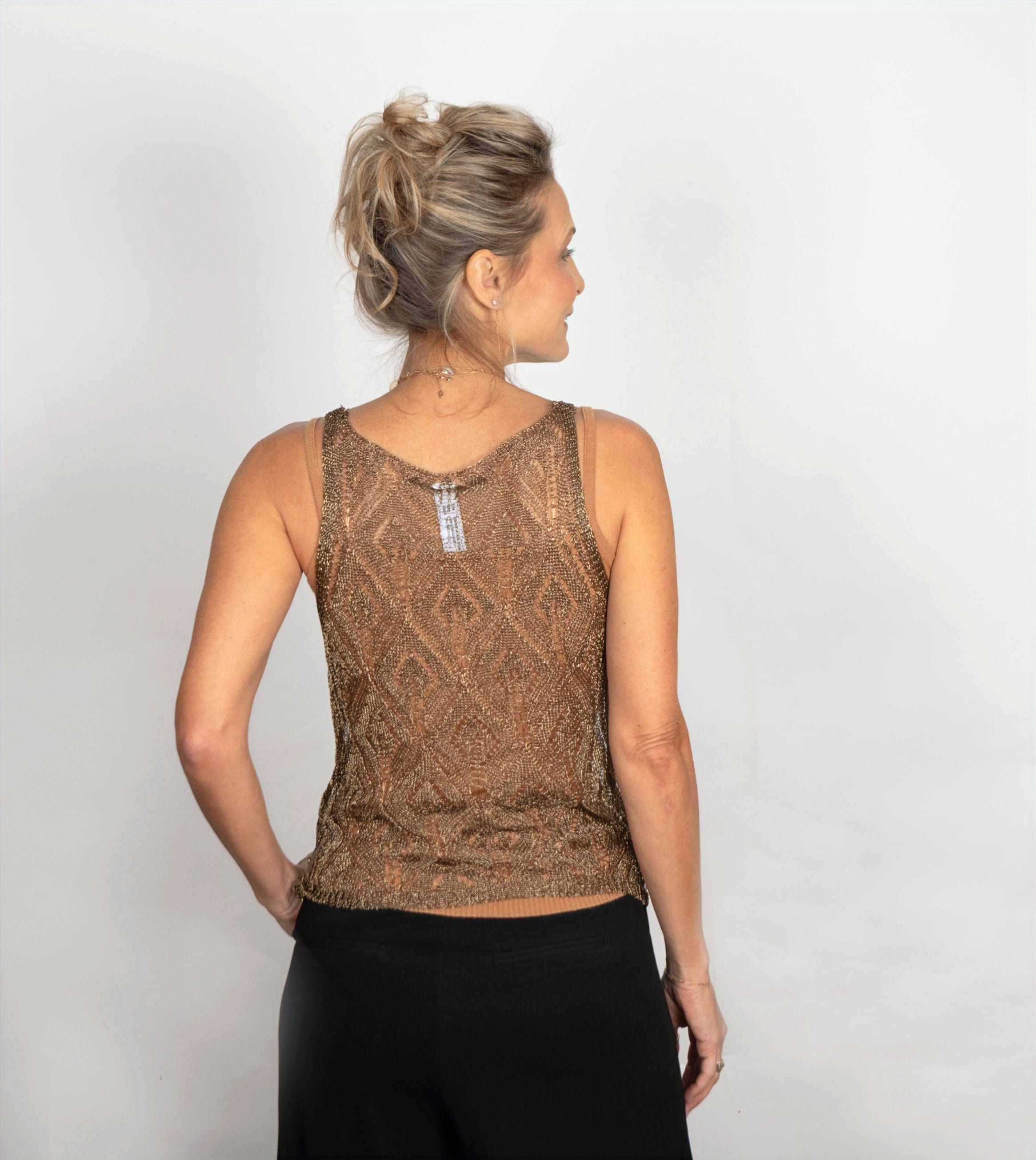 ALLICIA  גופייה מוזהבת  image 7