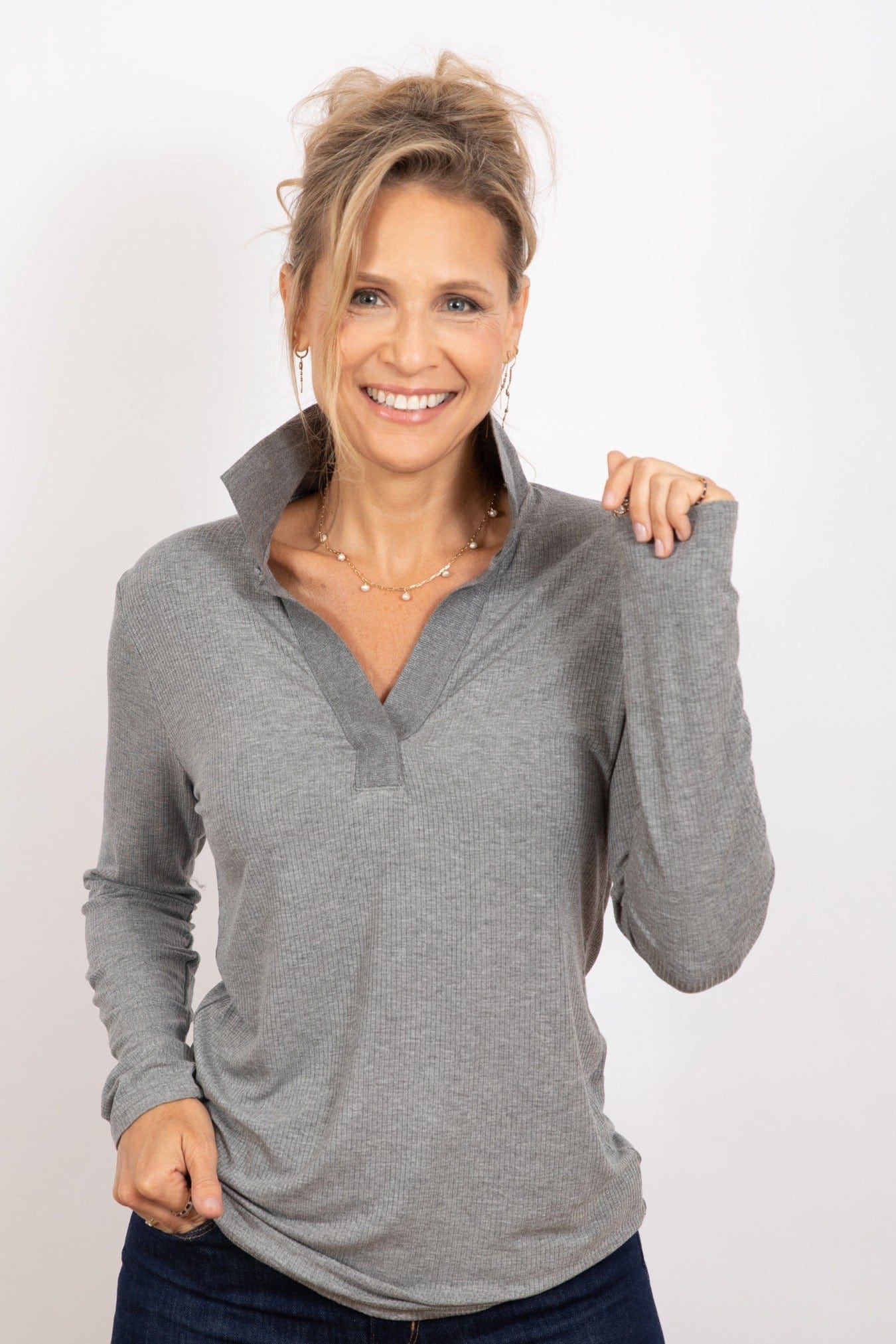 I SHIRT  חולצה אפורה image 0