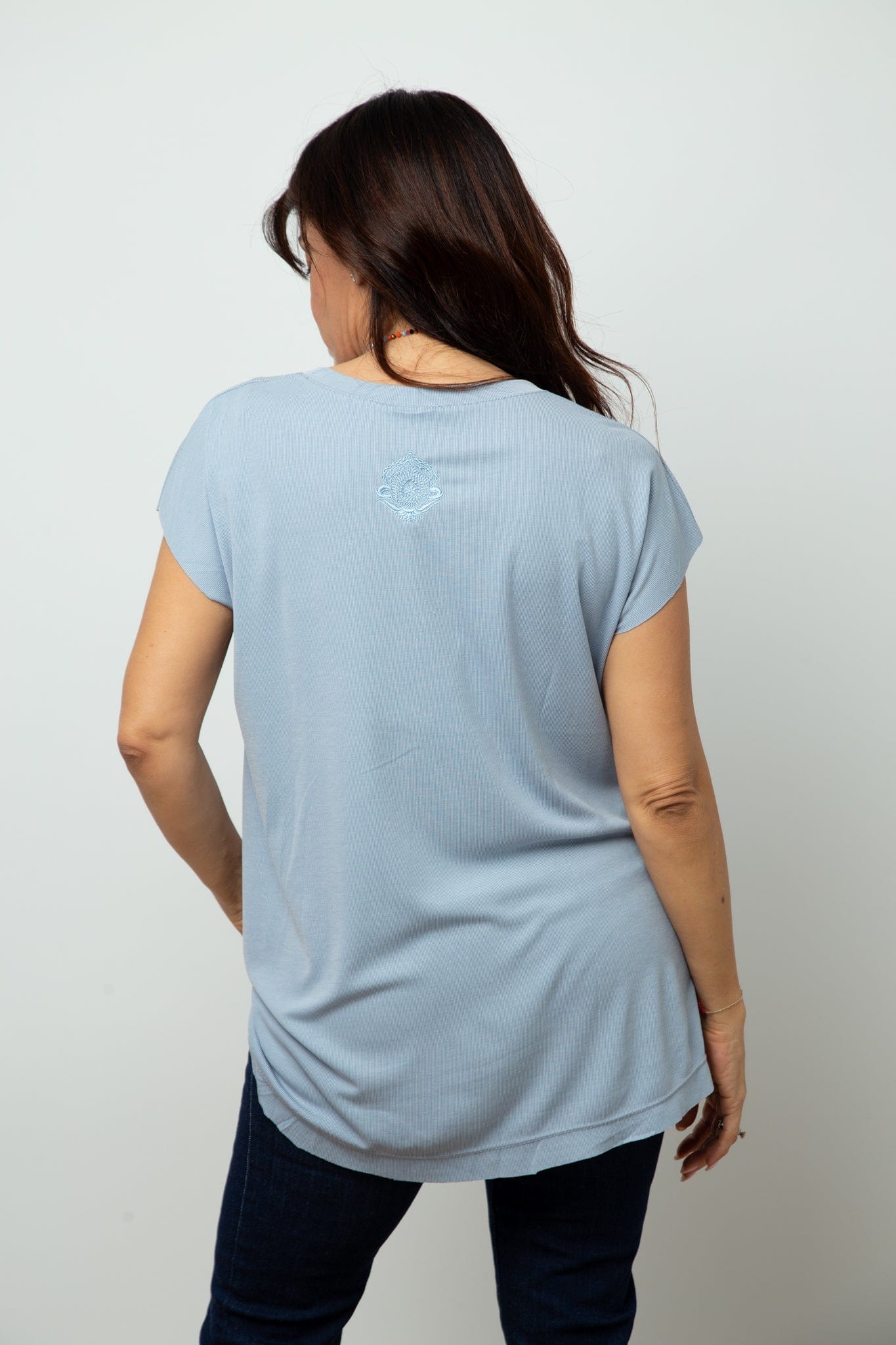 DALLY V חולצה תכלת image 5