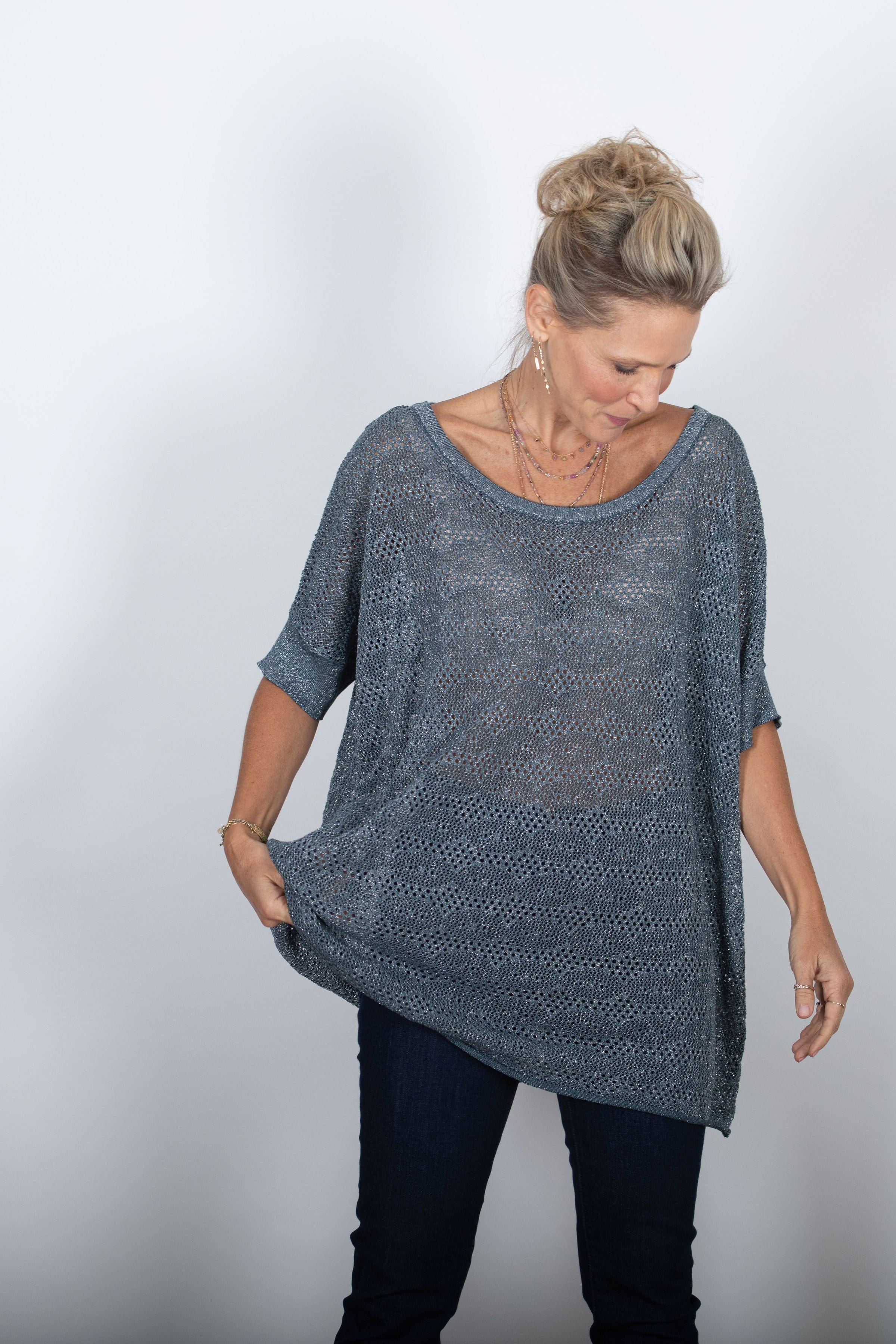 אוברסייז חורים כחול ODED image 4