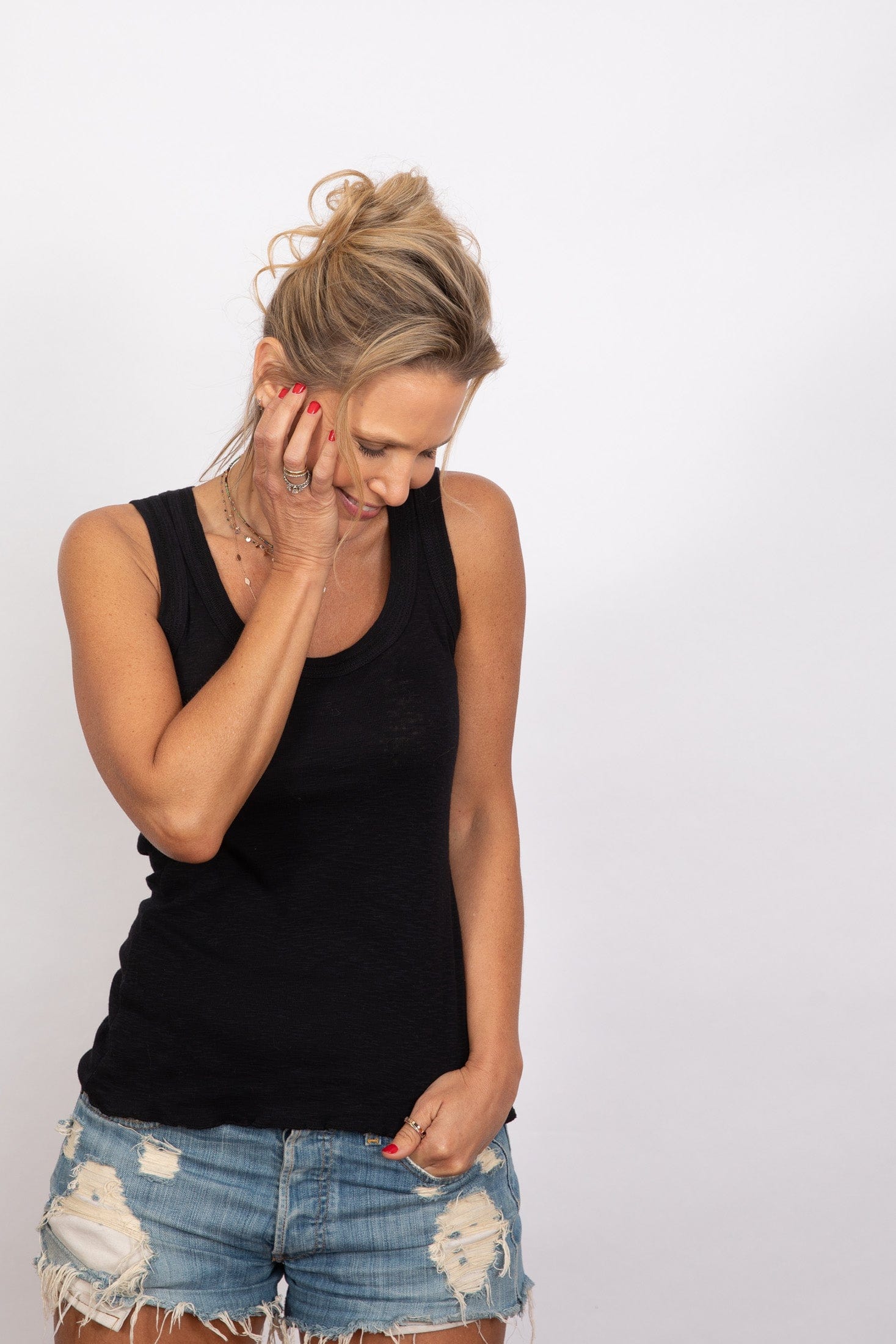 ARES גופייה ביסייק שחורה image 3