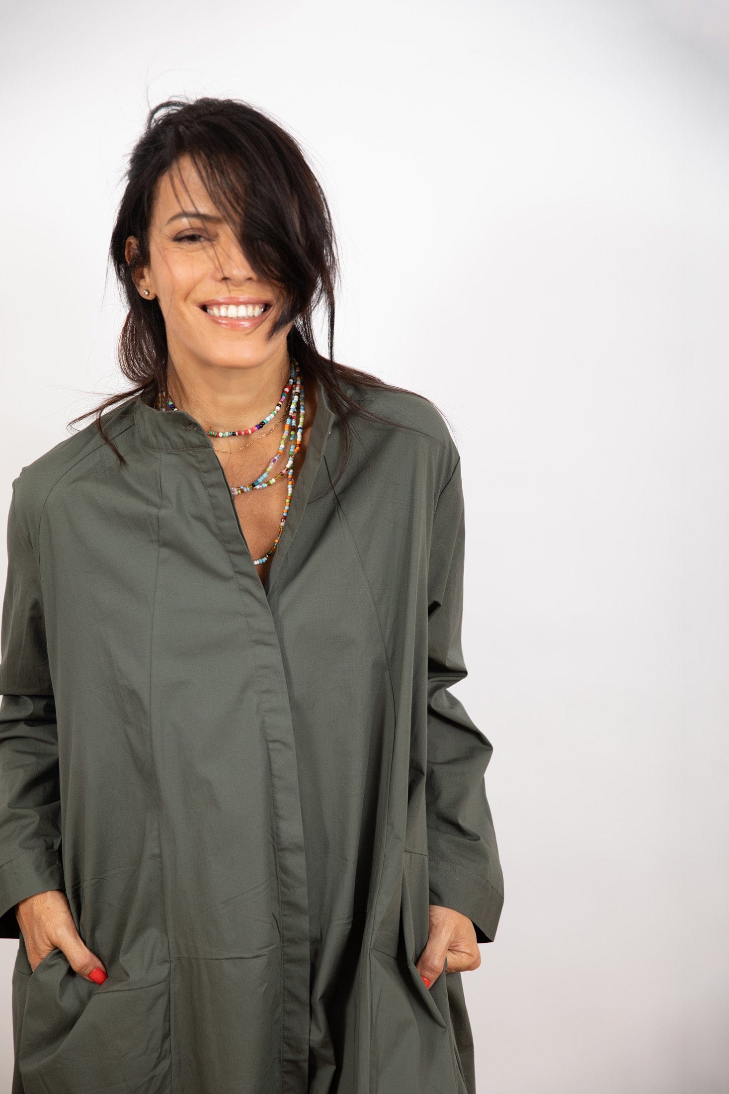 C DREES שמלה ג'קט אוברסייז image 11