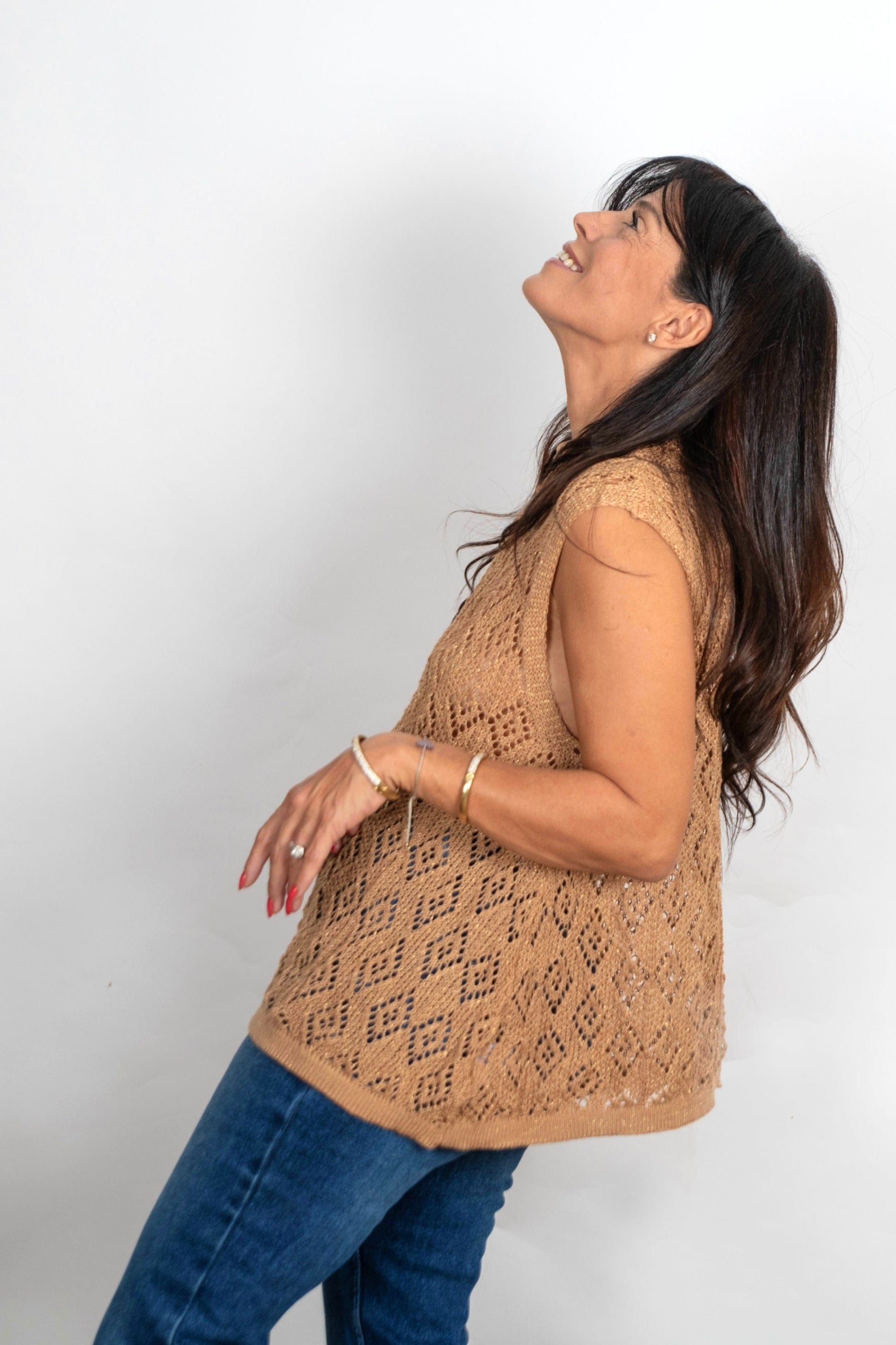 RIHANNA מיני גולף חורים קאמל image 1