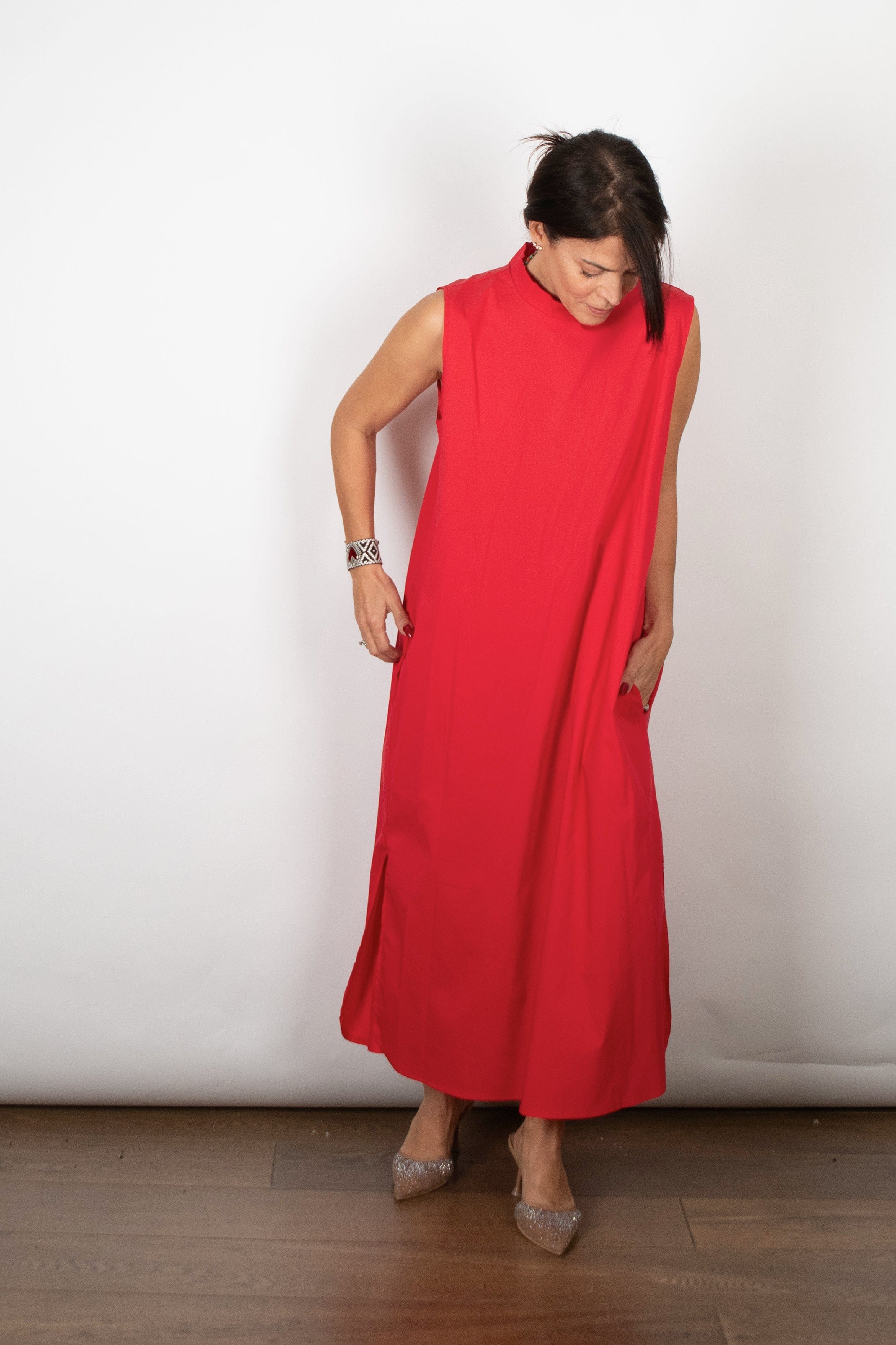 HOLIDAY  שמלה מקסי אדומה image 6