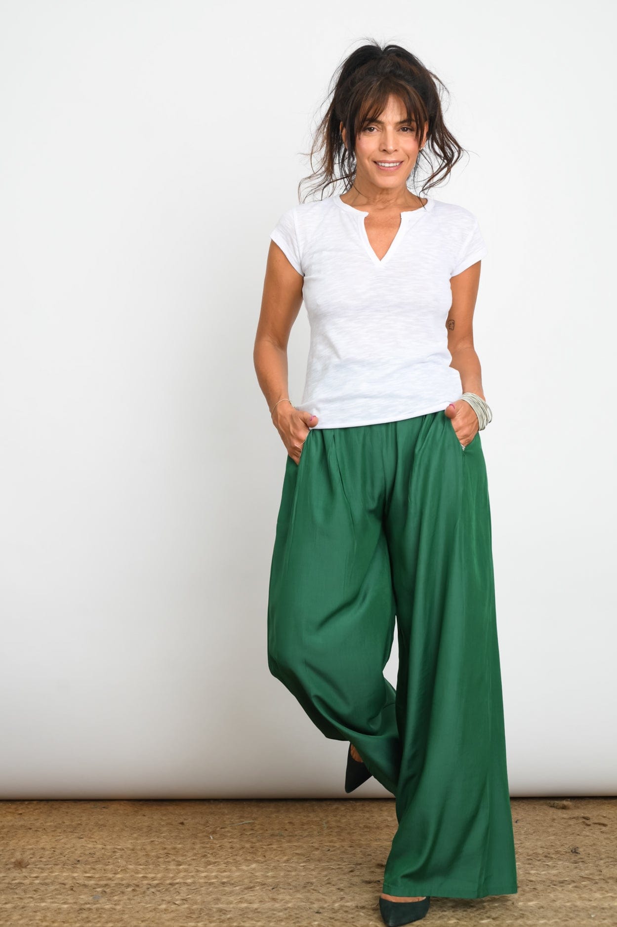 RON מכנסים בצבע ירוק image 9