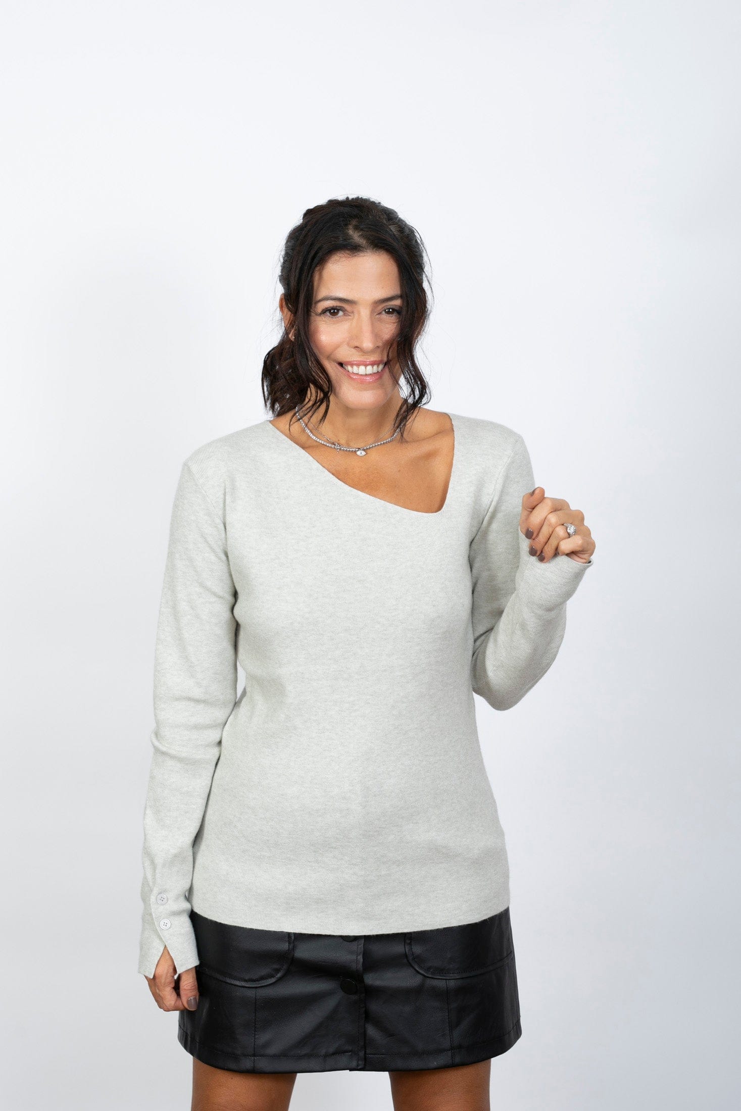 FRESSIA  סריג מעוצב בהיר image 9