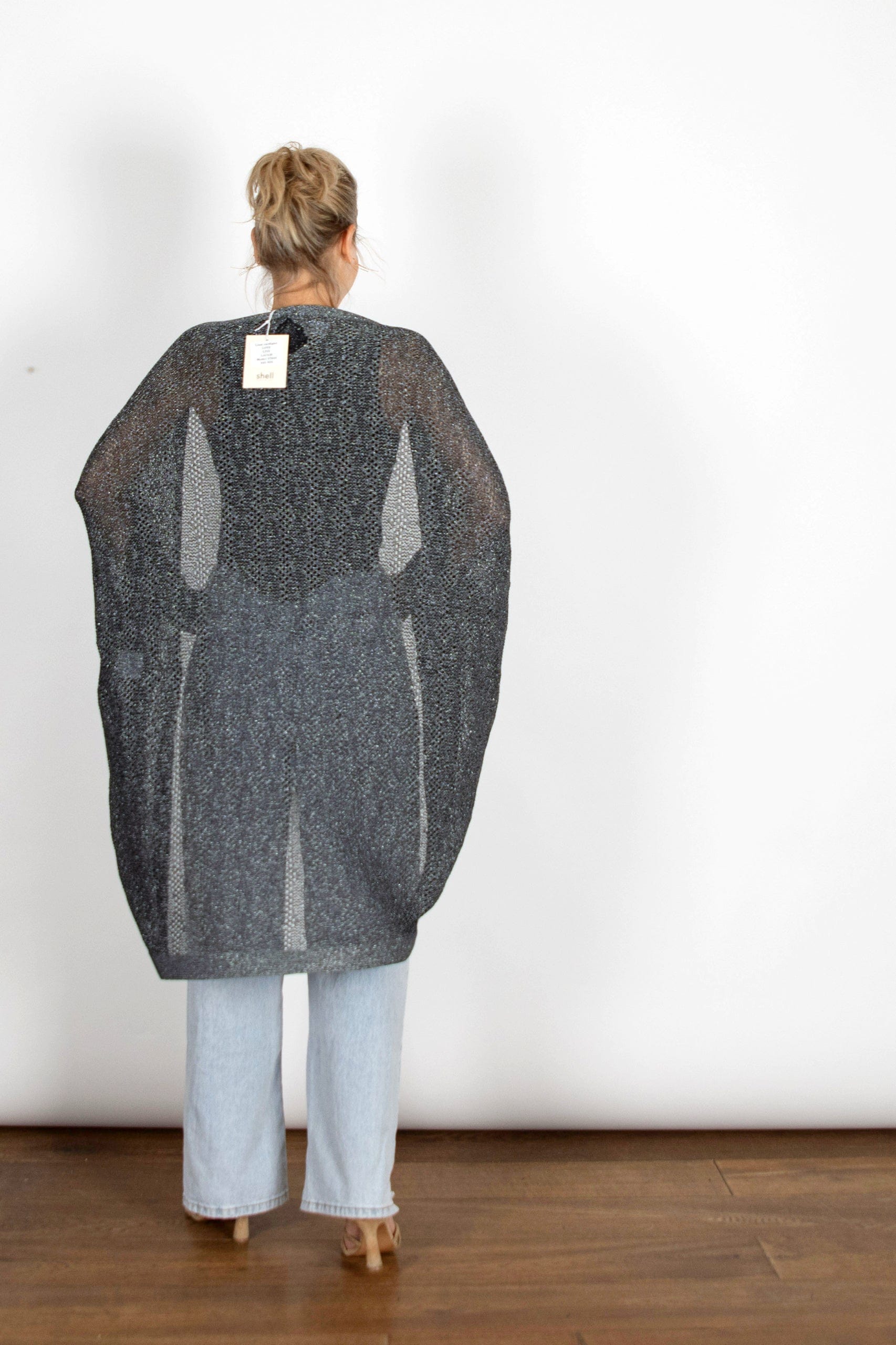 LIAM  עליונית סריג חורים שחור image 4