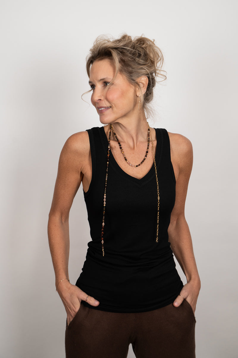 SINGAPORE גופיה שחורה