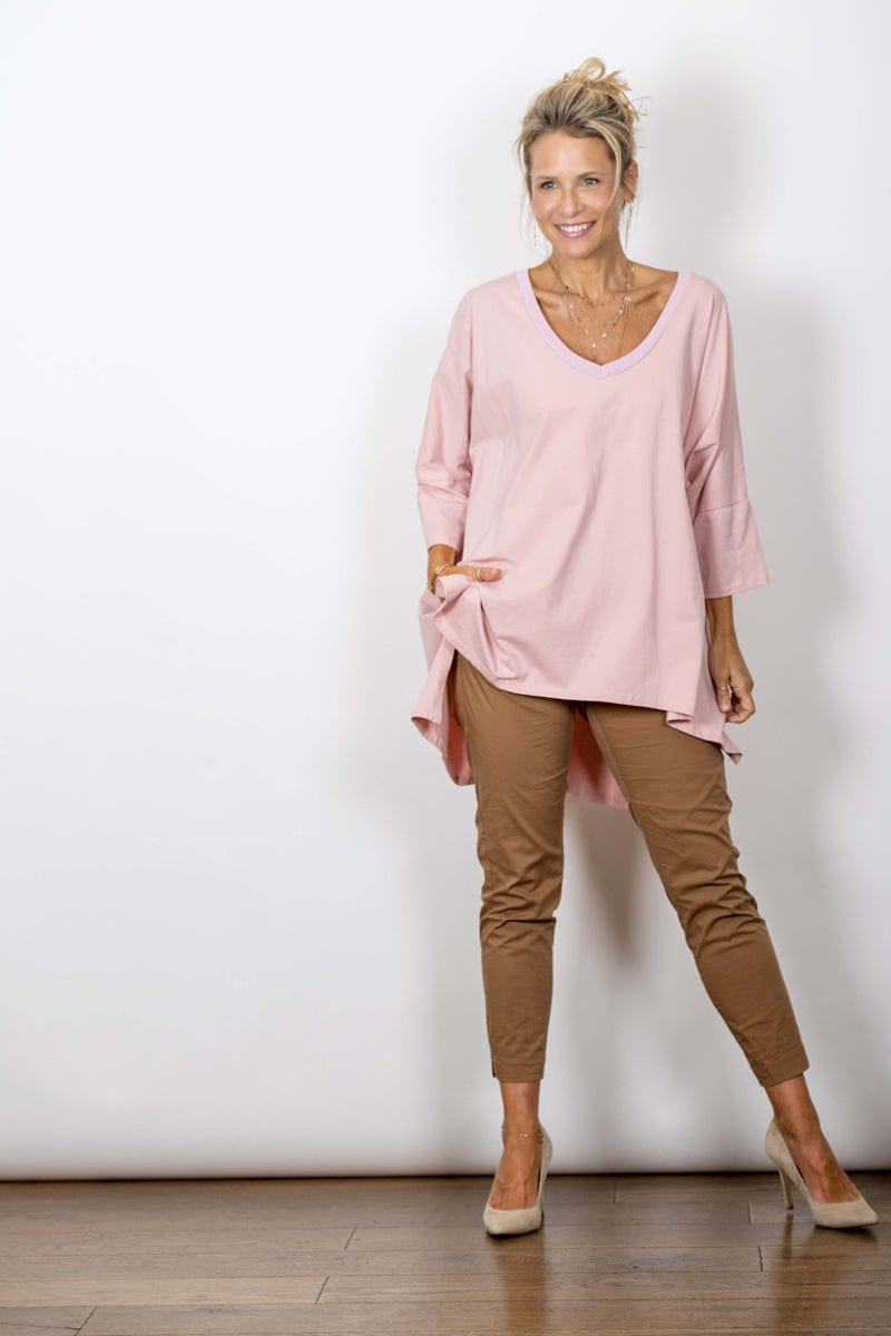 SHIN V חולצה ורודה אוברסייז