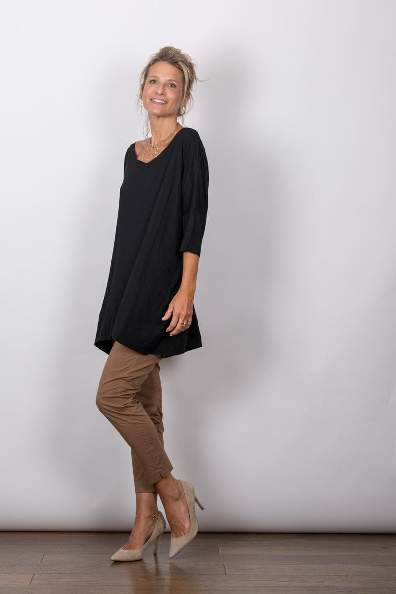 TOKYO חולצת אוברסייז שחורה