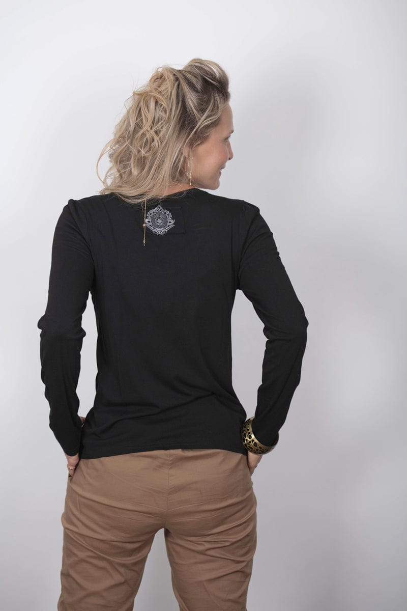 SAGIE חולצה שחורה בייסיק