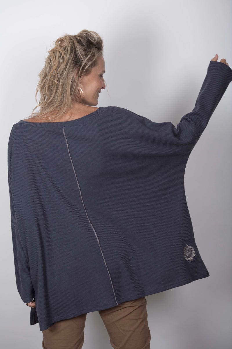 LARRY חולצה אוברסייז אפור