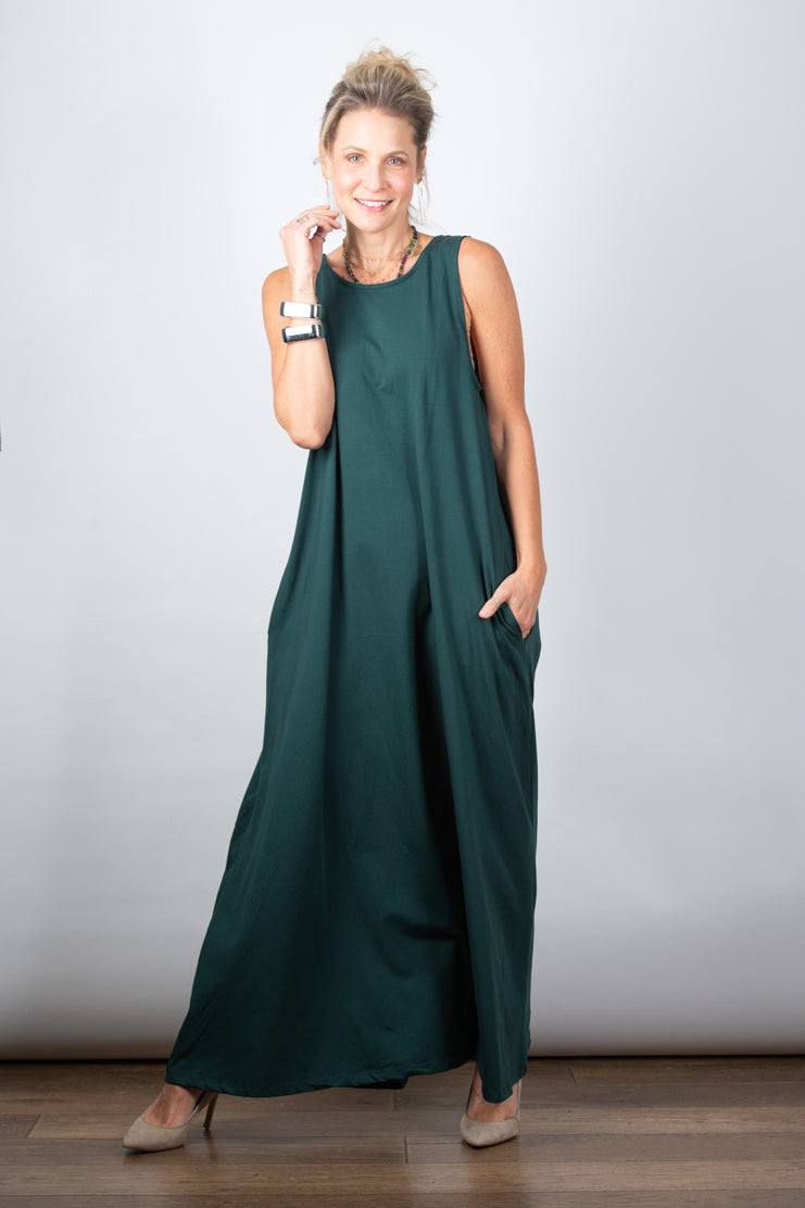 METIS שמלה מפתח ריצרצ ירוקה