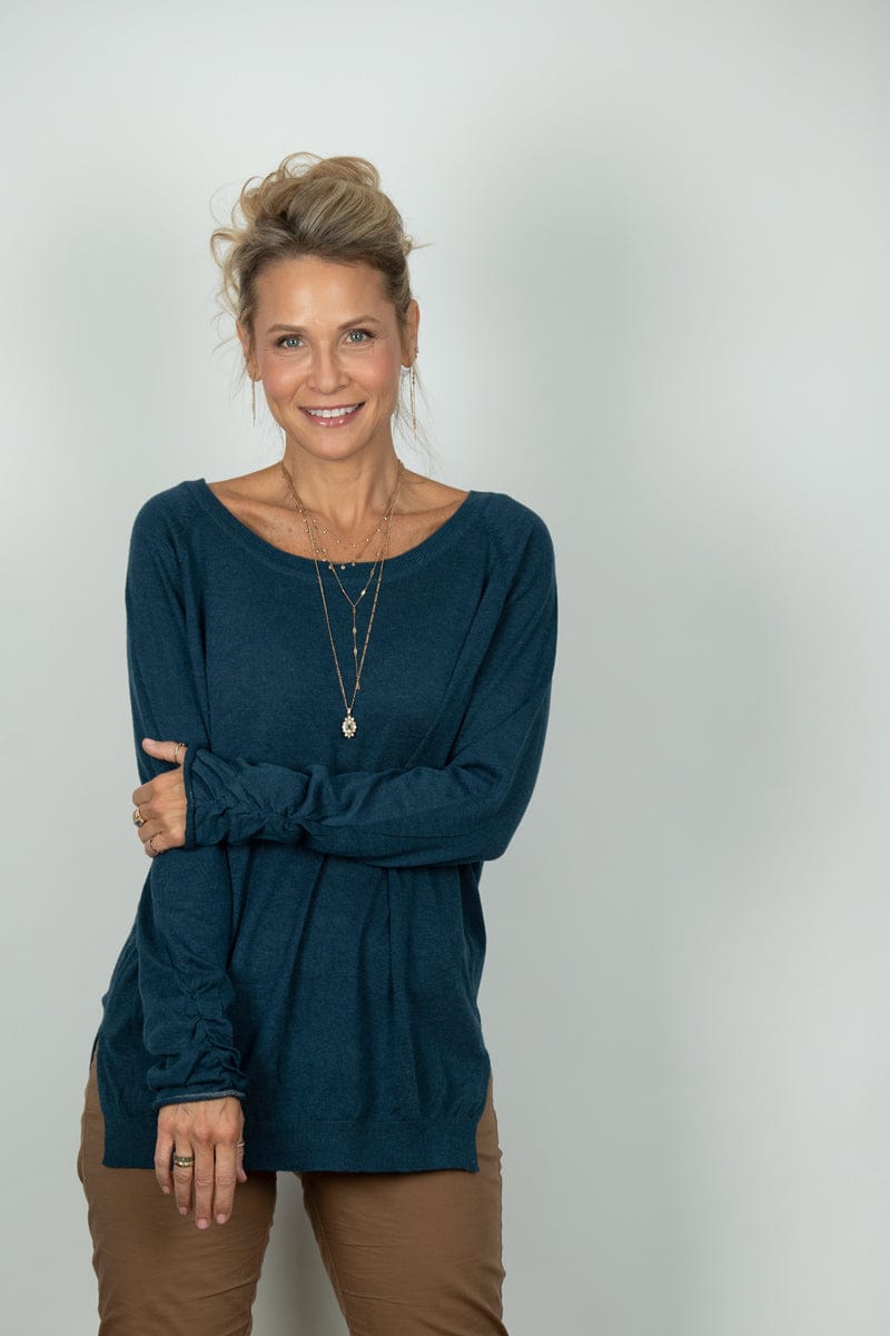 AURA סריג כחול קלאסי