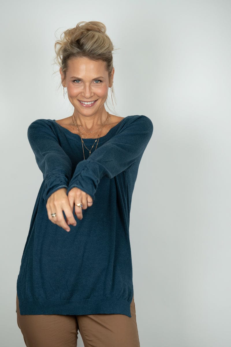 AURA סריג כחול קלאסי