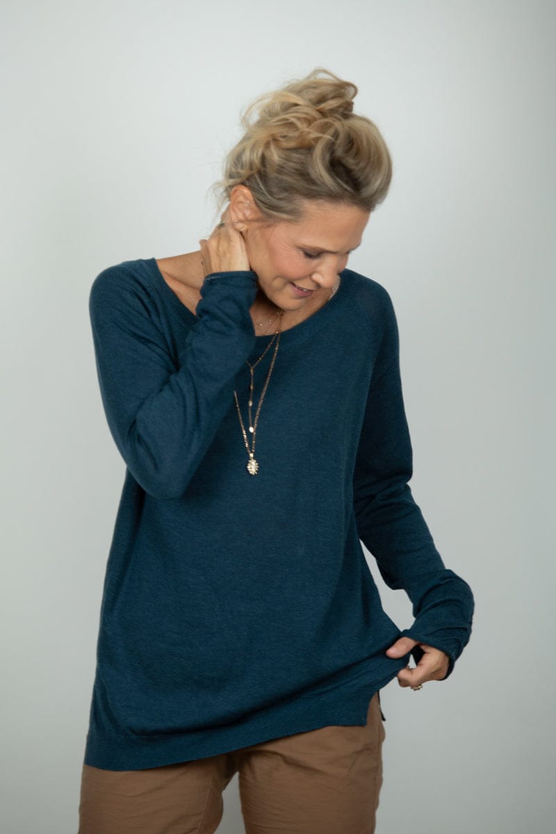 AURA סריג כחול קלאסי