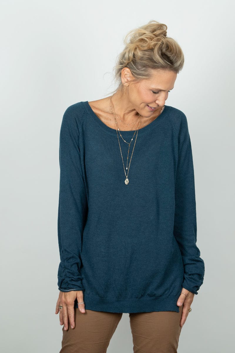 AURA סריג כחול קלאסי